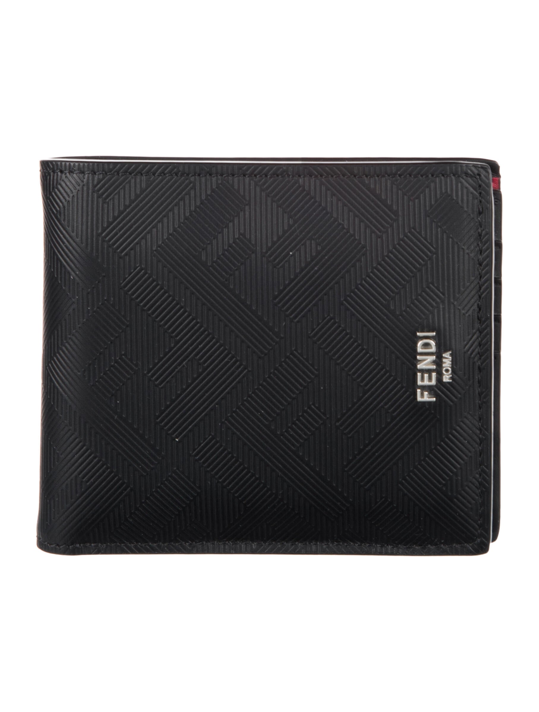 Fendi Zucca FF Logo Leather Wallet