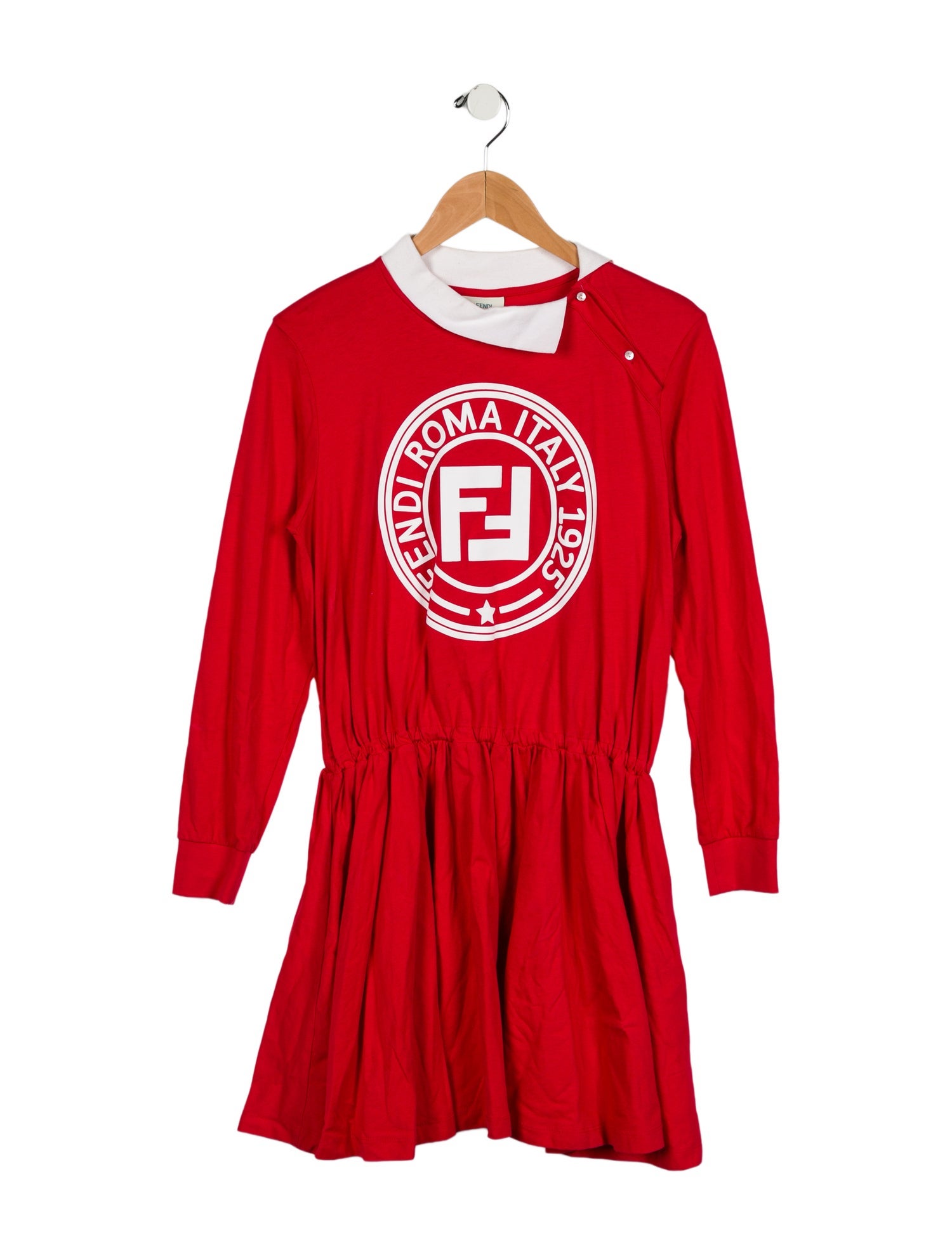 Fendi Girls' Jersey Zucca Logo Dress