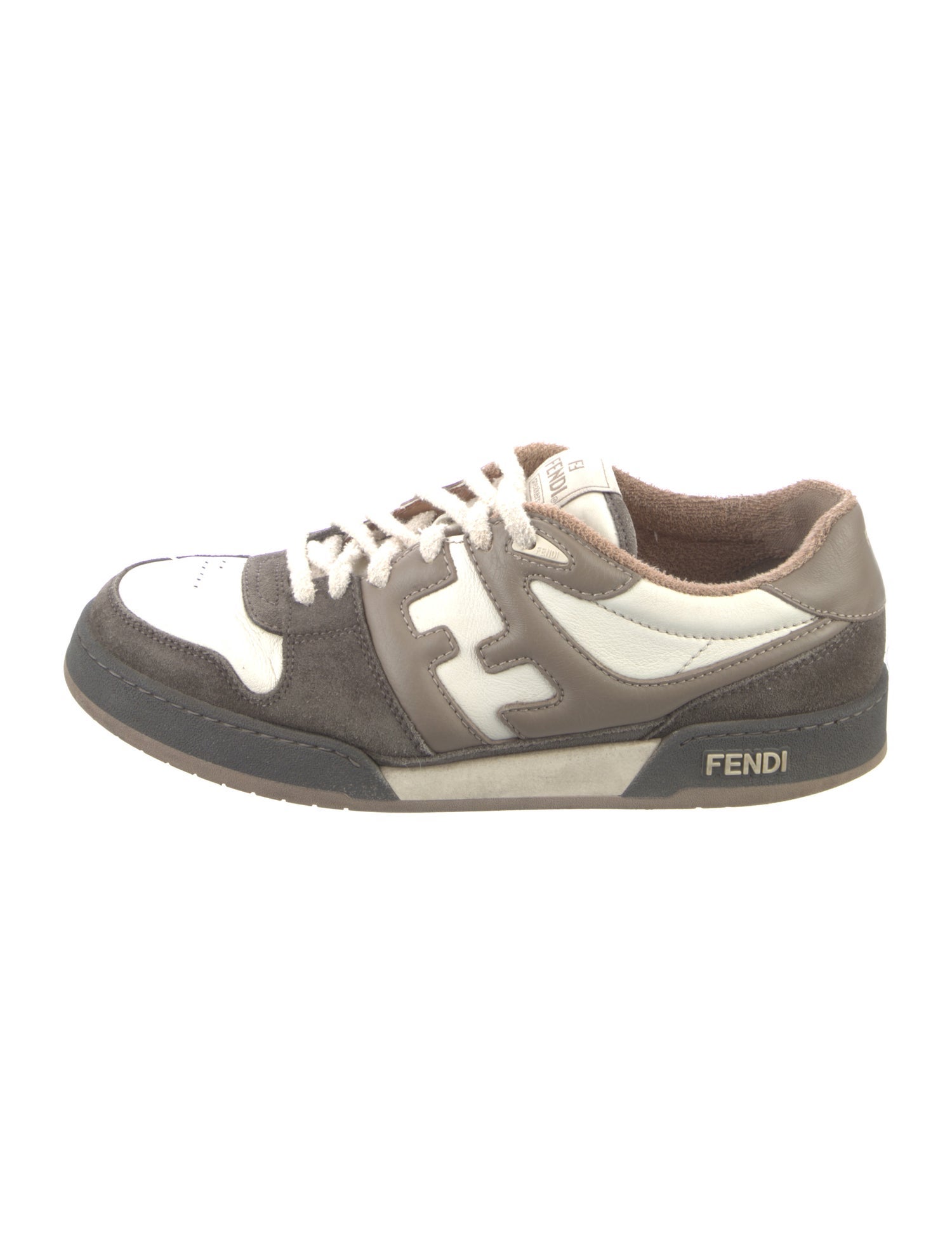 Fendi Zucca FF Logo Leather Sneakers