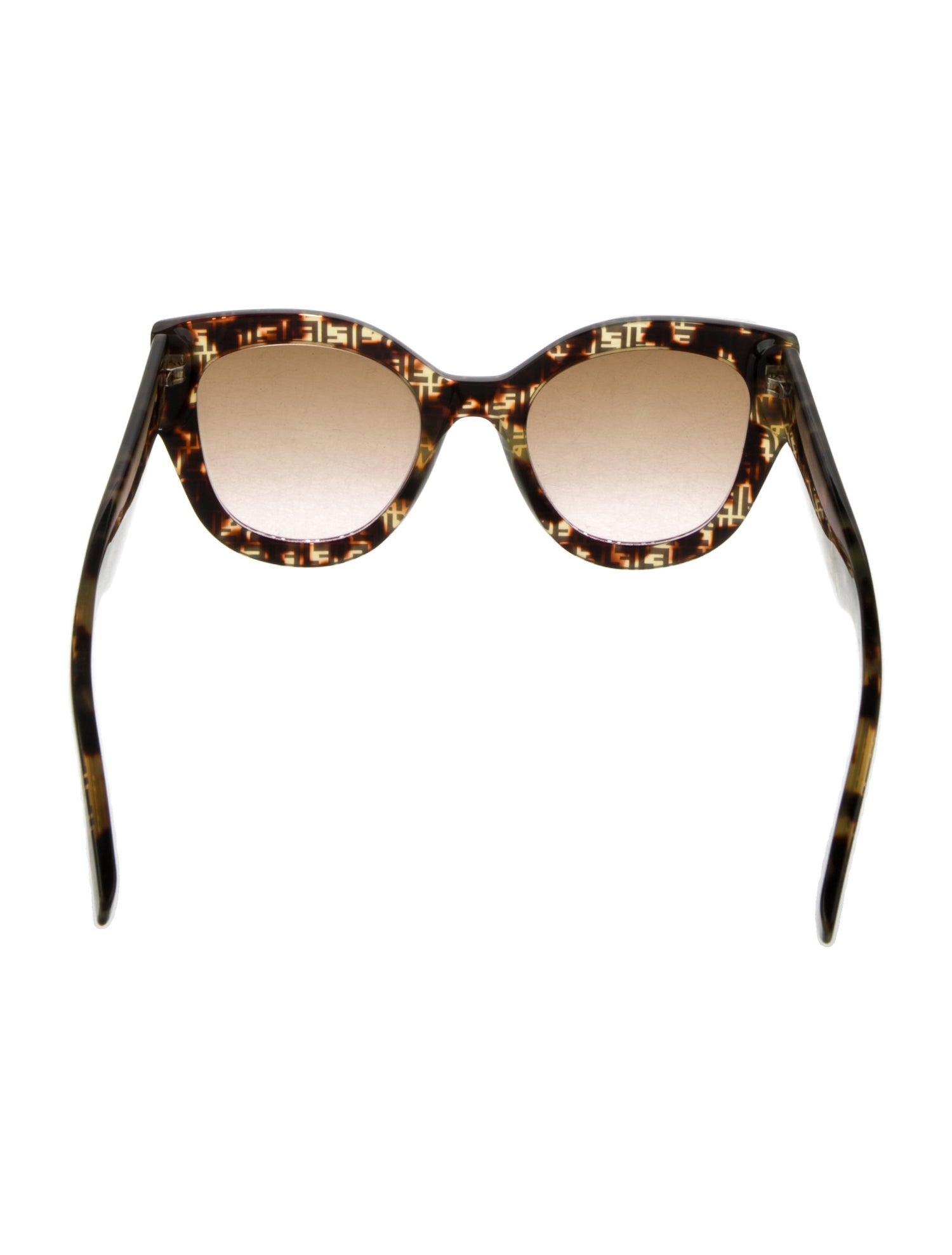 Fendi FF Tortoiseshell Zucca FF Logo Sunglasses