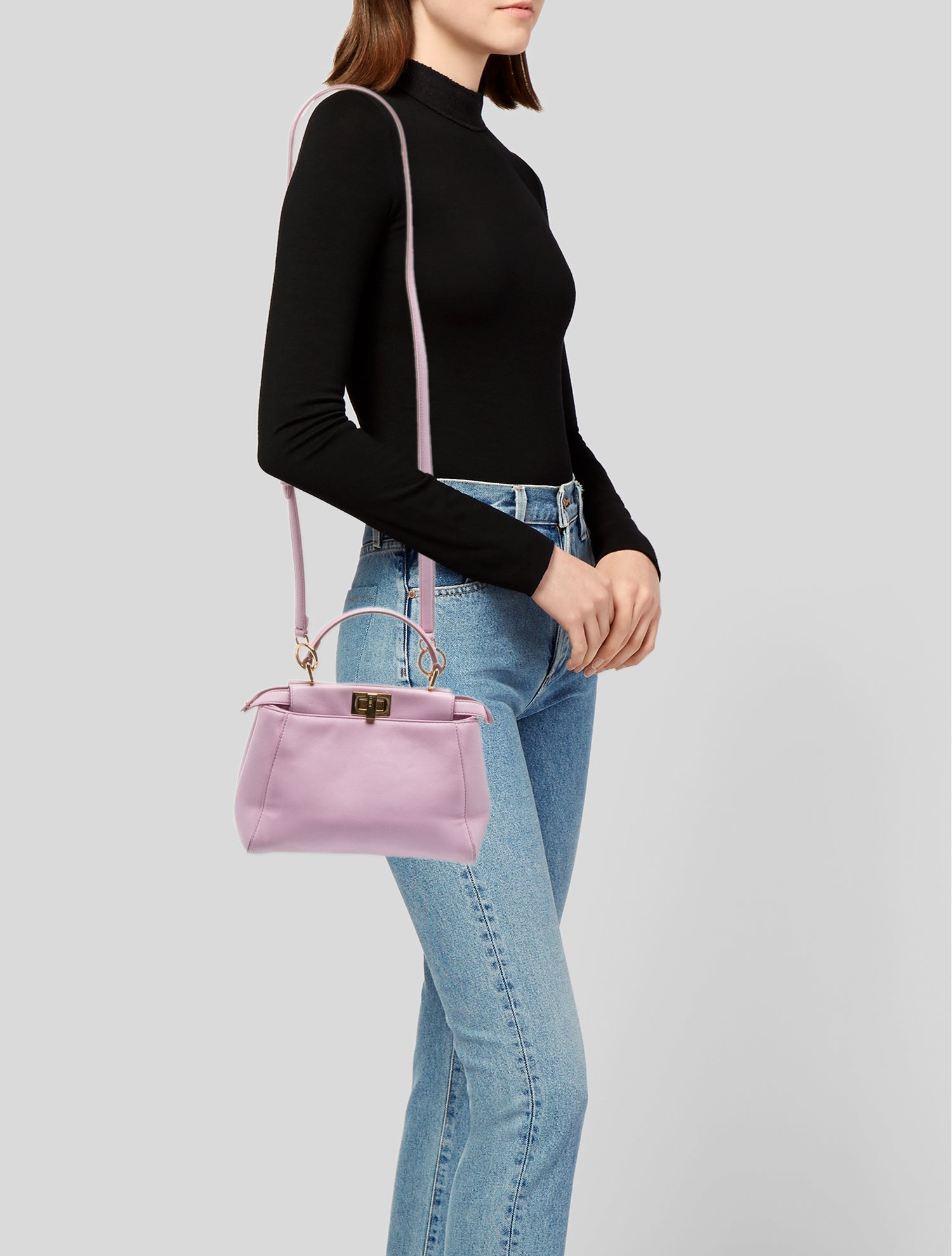 Fendi Leather Peekaboo Mini