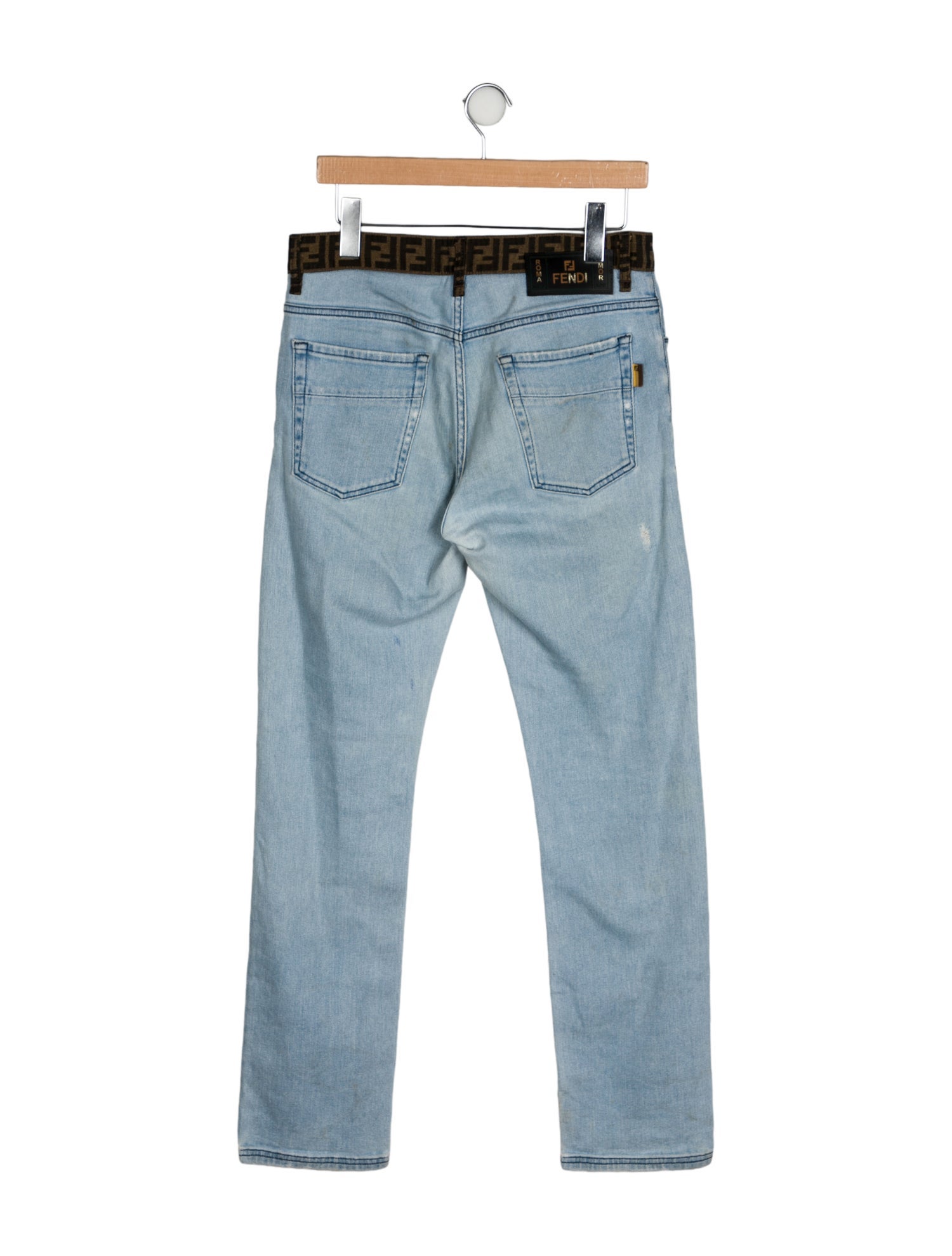 Fendi Zucca FF Logo Skinny Jeans