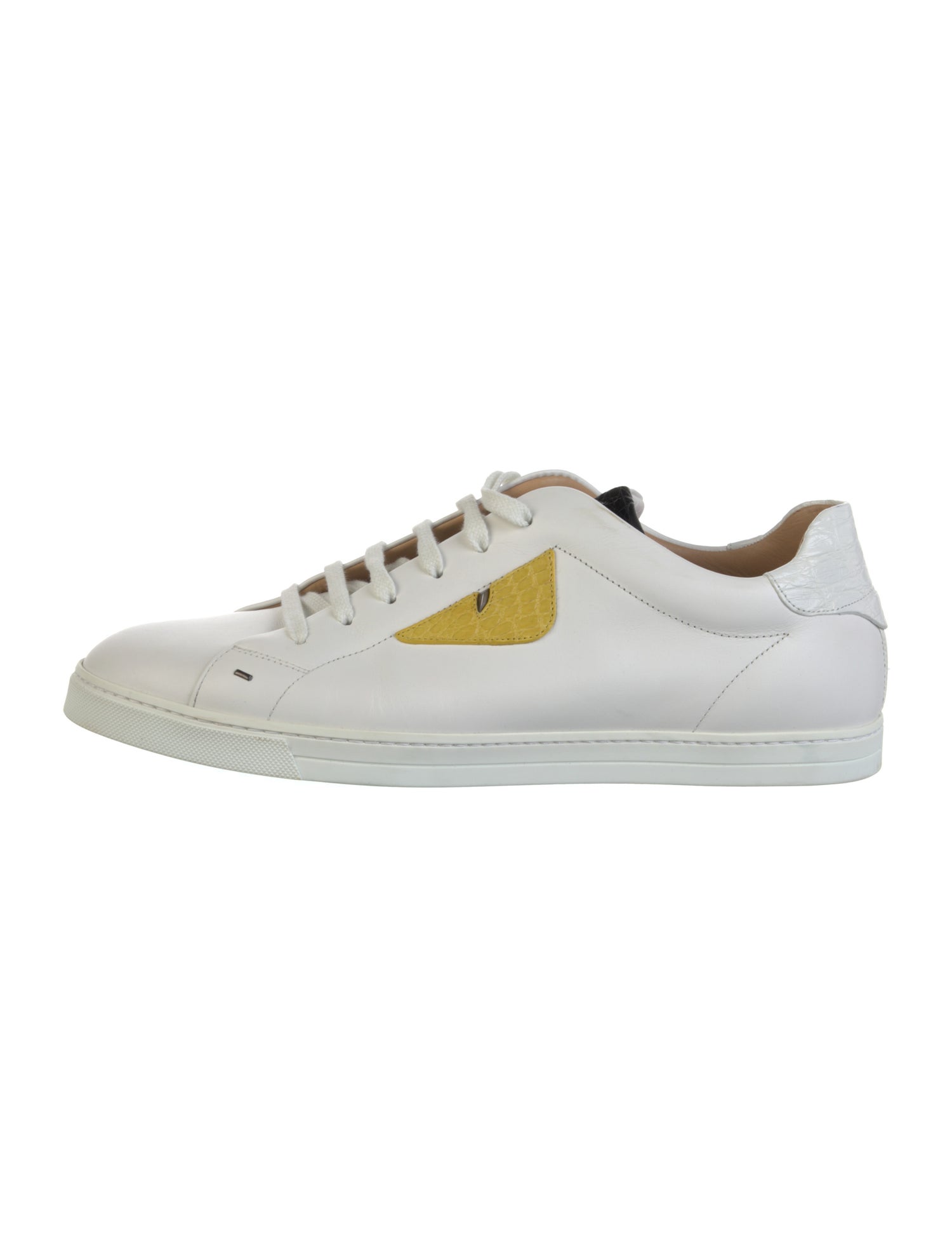 Fendi Leather Printed Sneakers