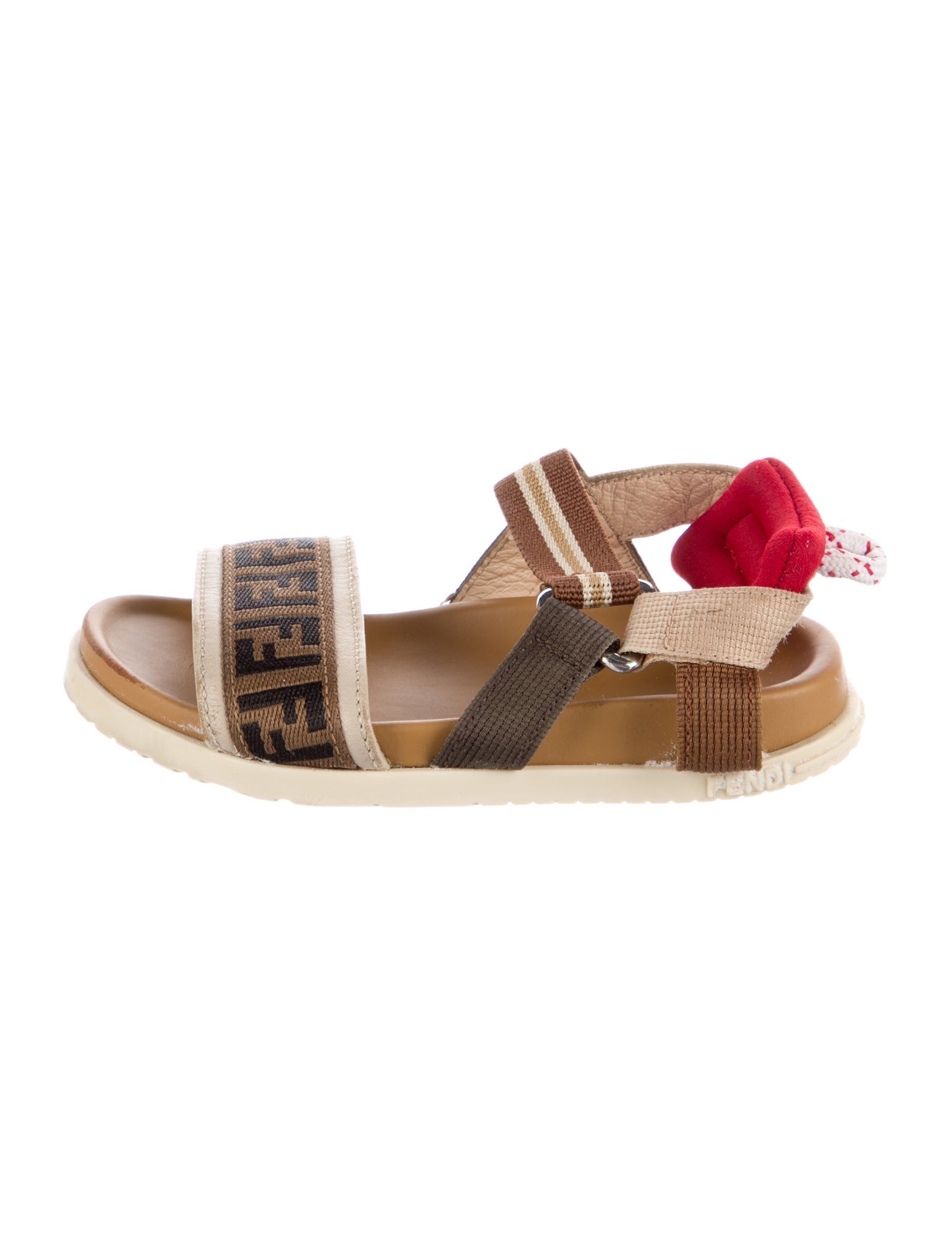Fendi Fendi girls FF logo sporty sandal