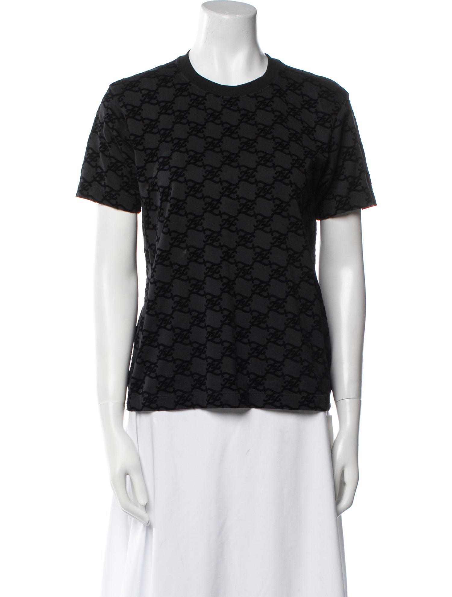 Fendi Printed Crew Neck T-Shirt