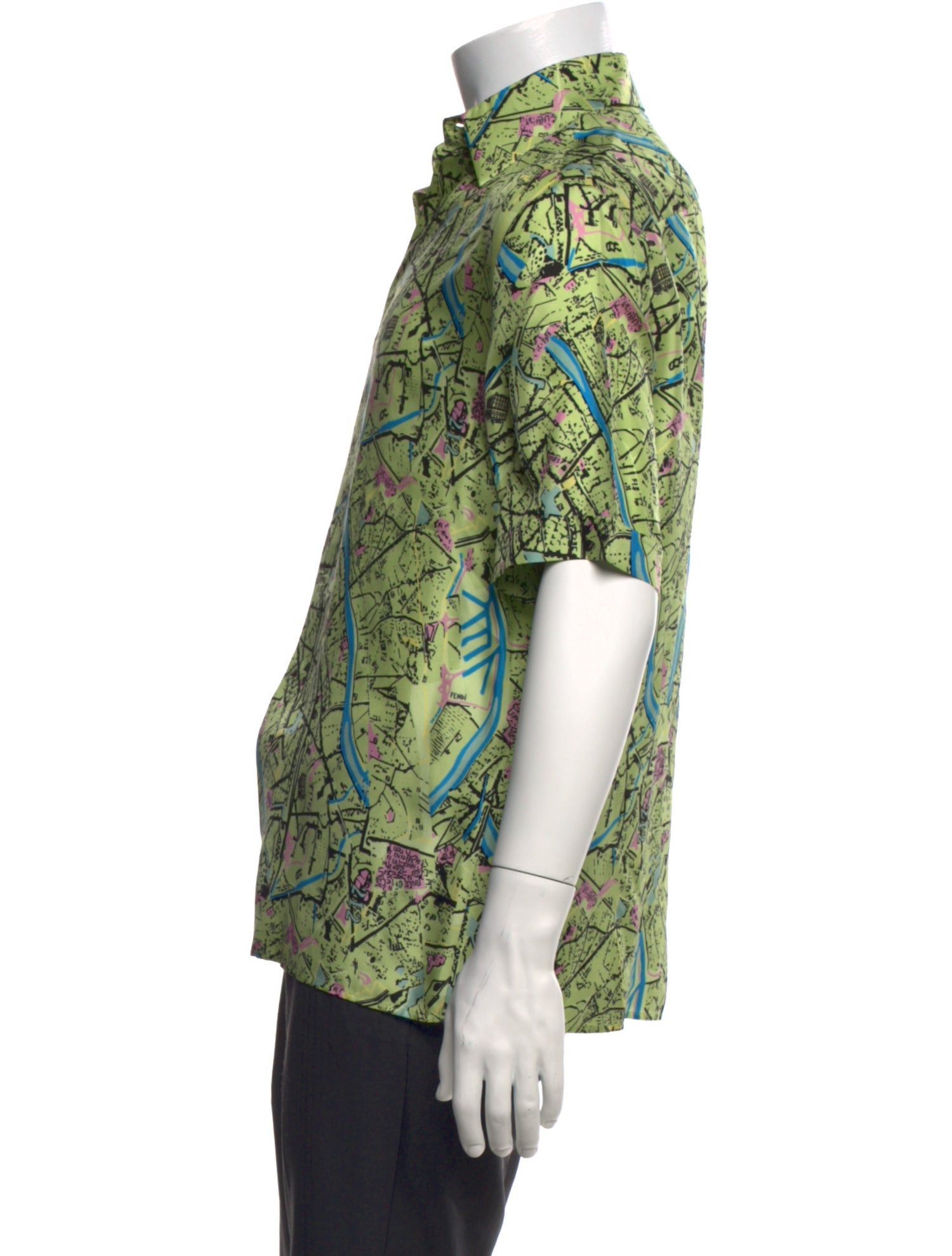 Fendi Silk Printed Shirt