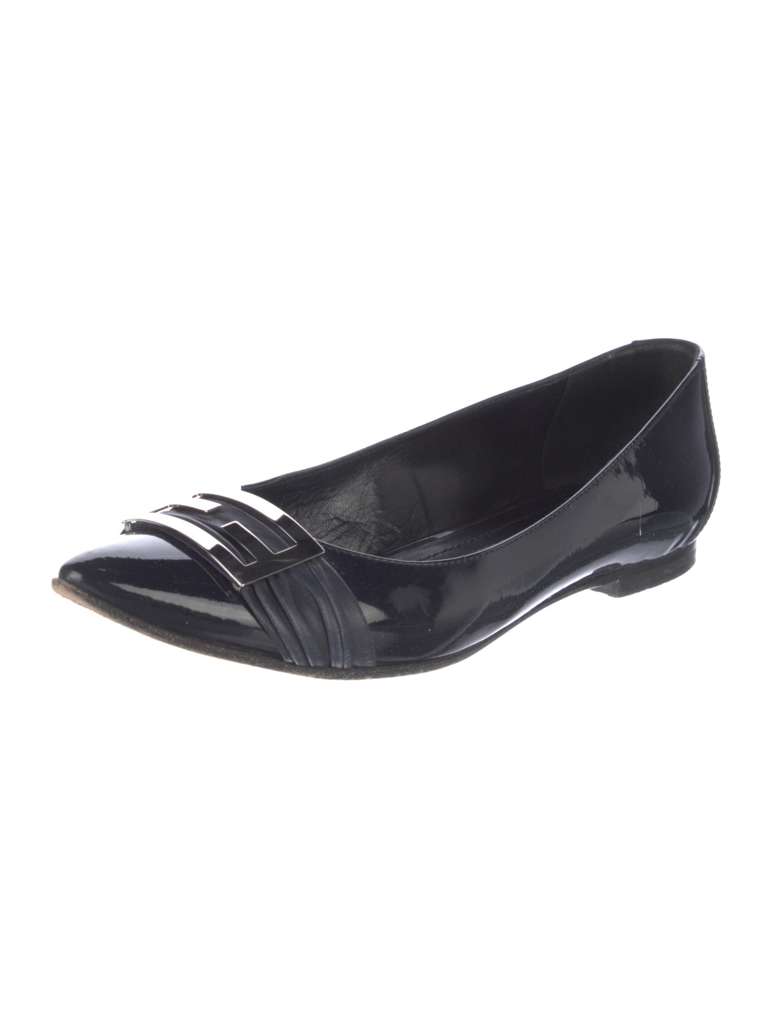 Fendi Patent Leather Ballet Flats