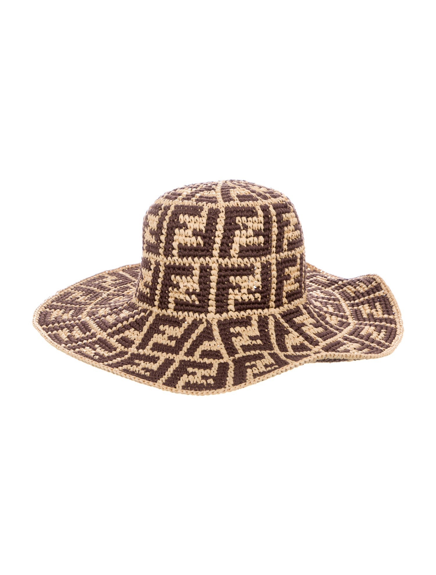 Fendi Wide Brim Sun Hat