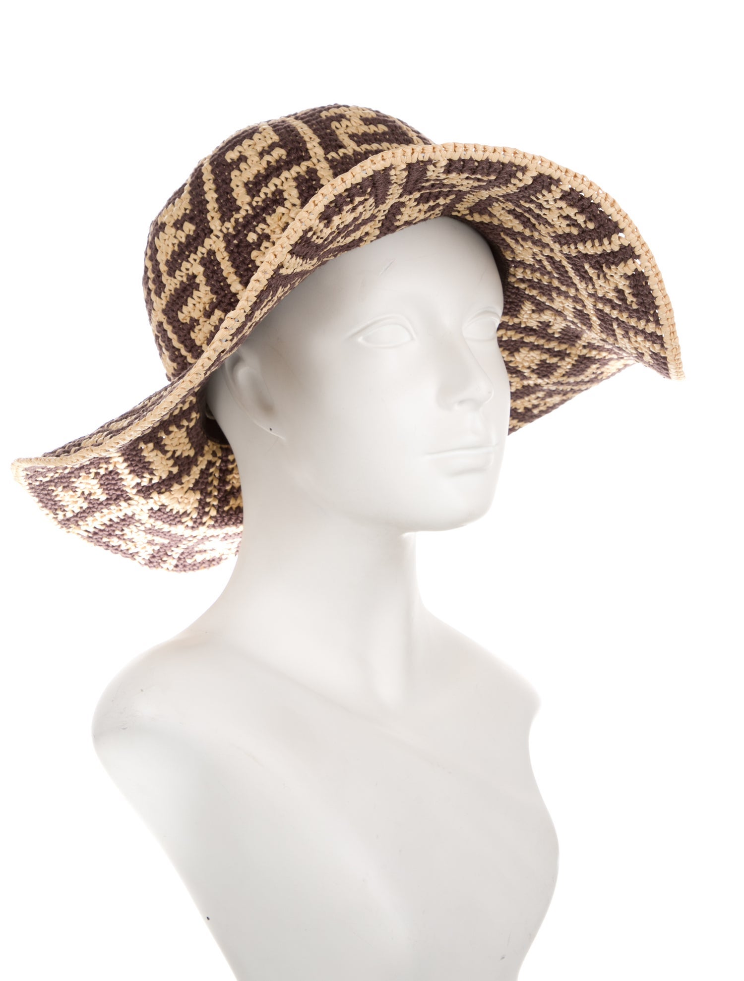 Fendi Wide Brim Sun Hat