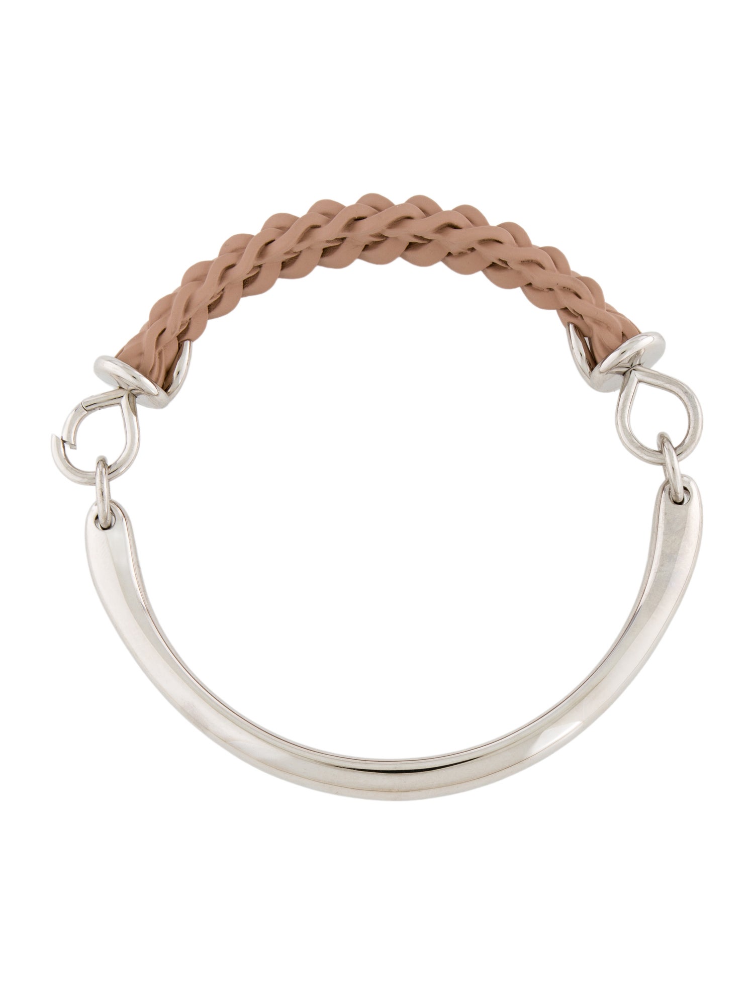 Fendi Acrylic Paint Braided Choker Necklace