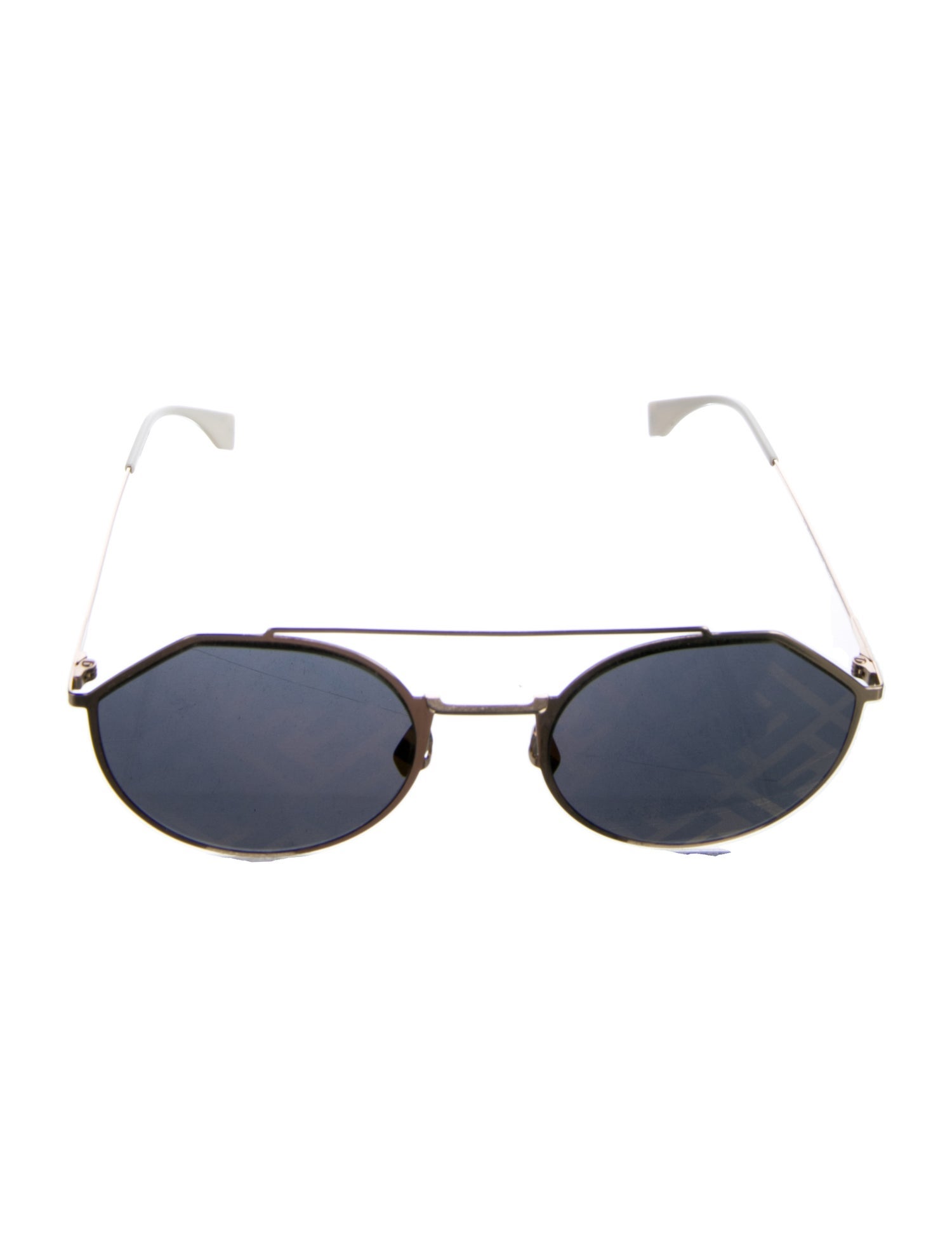 Fendi Round Mirrored Sunglasses