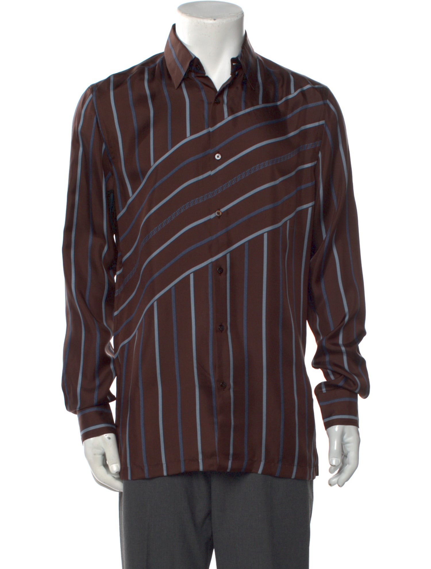 Fendi Silk Striped Shirt