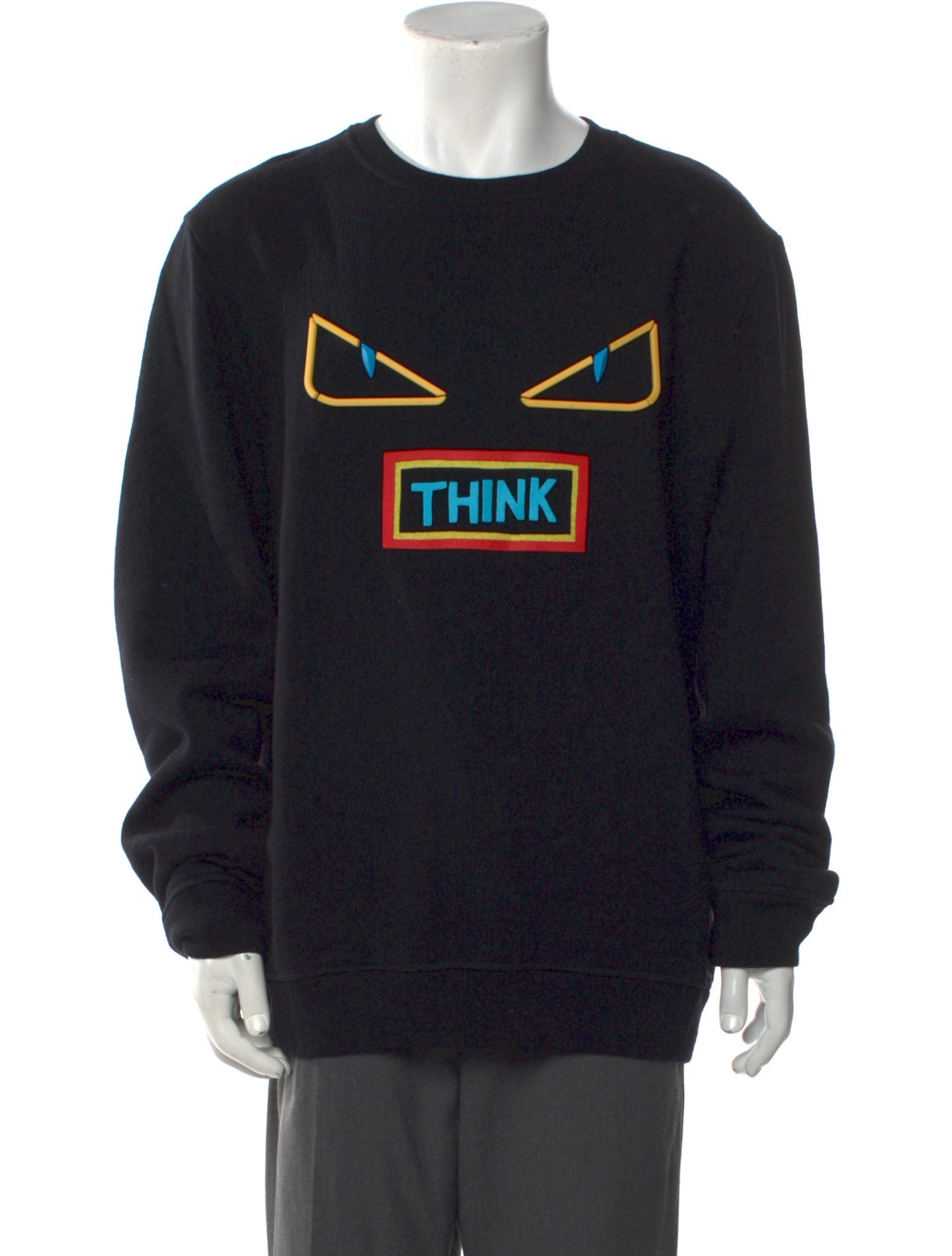 Fendi Graphic Print Crew Neck Pullover