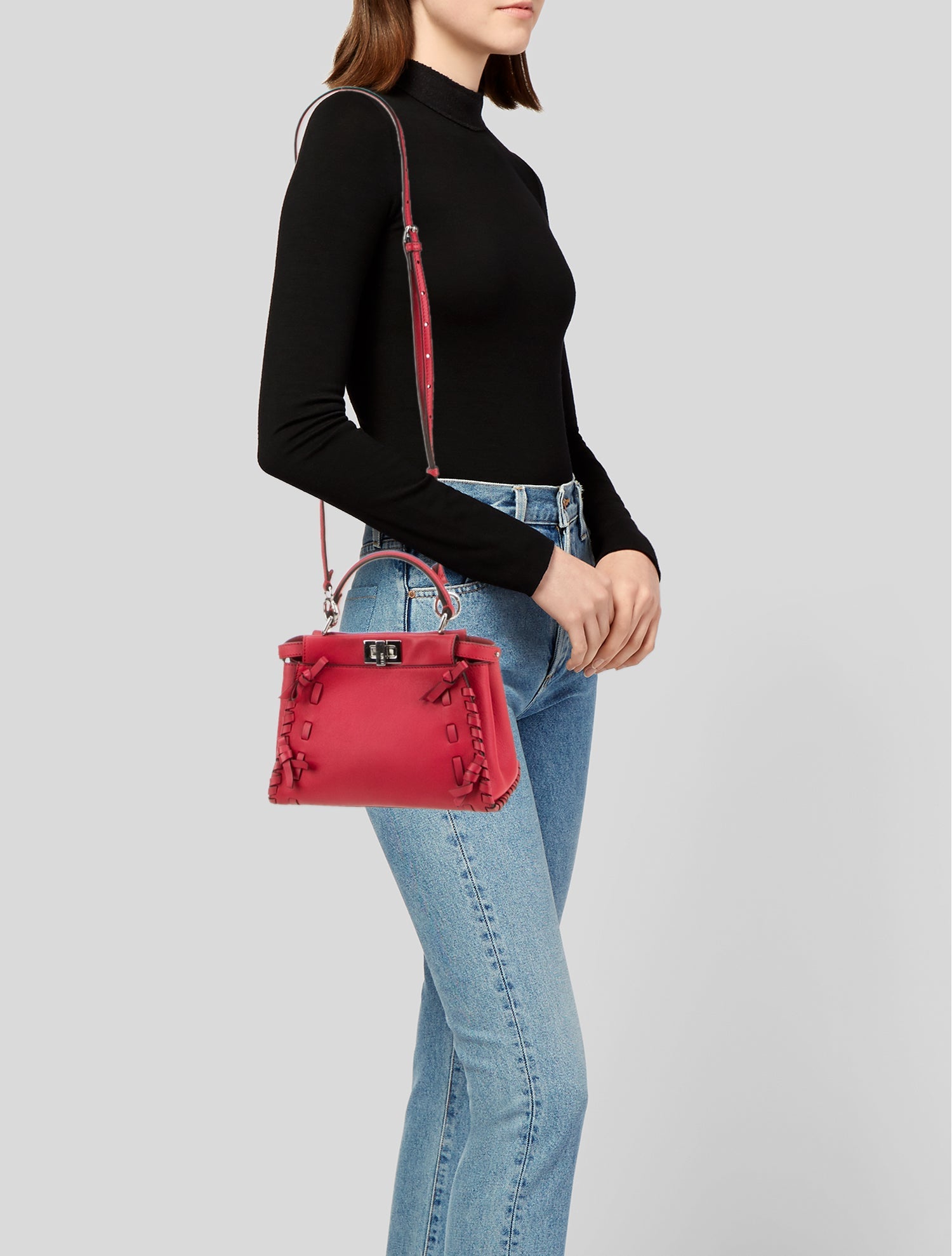 Fendi Leather Peekaboo Small