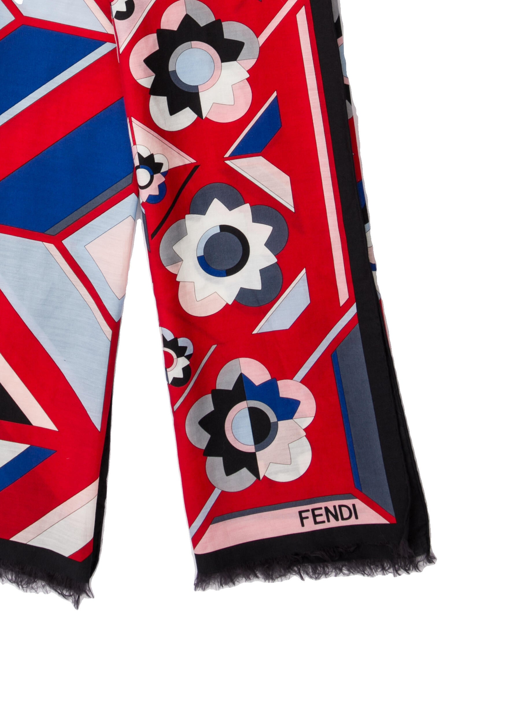 Fendi Silk Printed Scarf w/ Tags