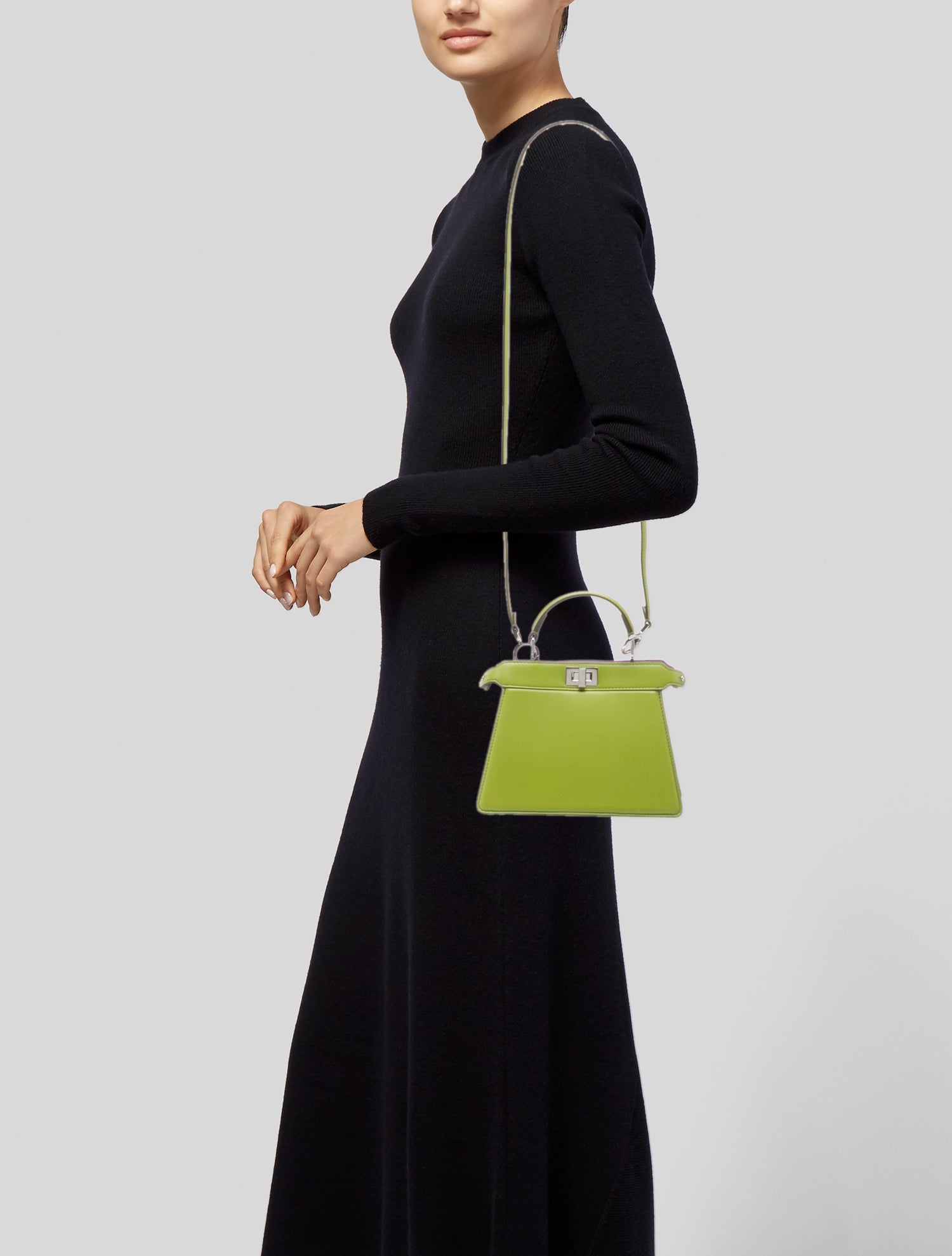 Fendi Leather Peekaboo Petite