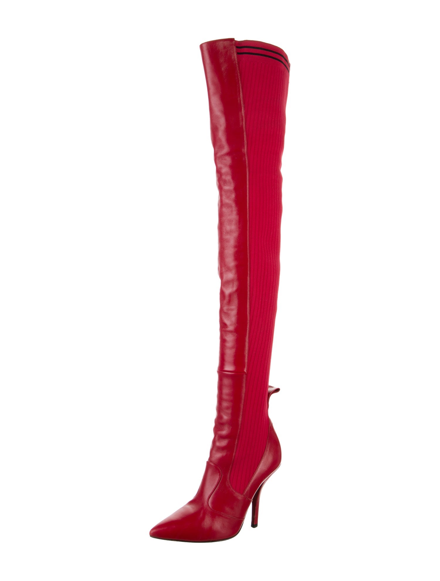 Fendi Leather Sock Boots