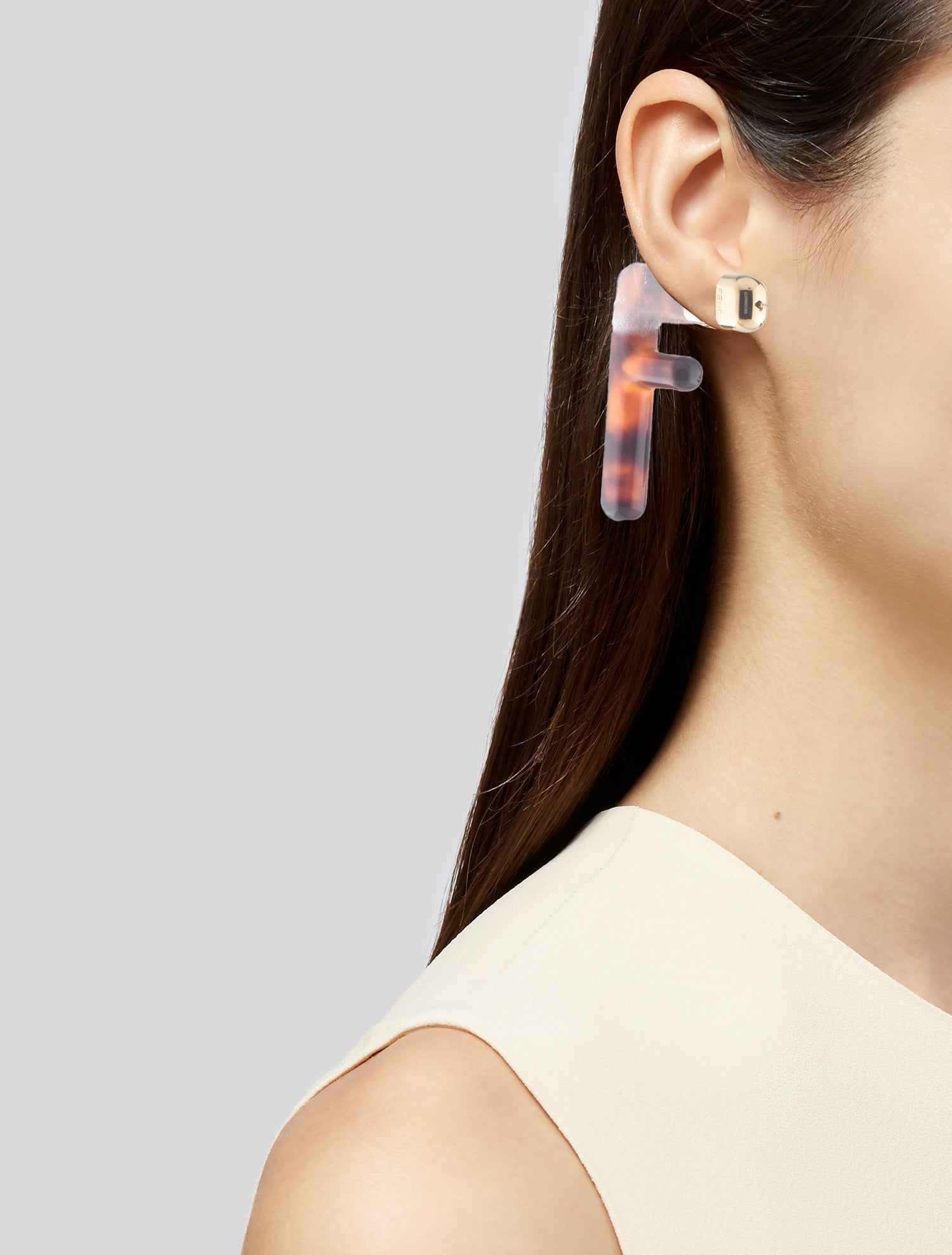 Fendi Small FF Drop Earrings
