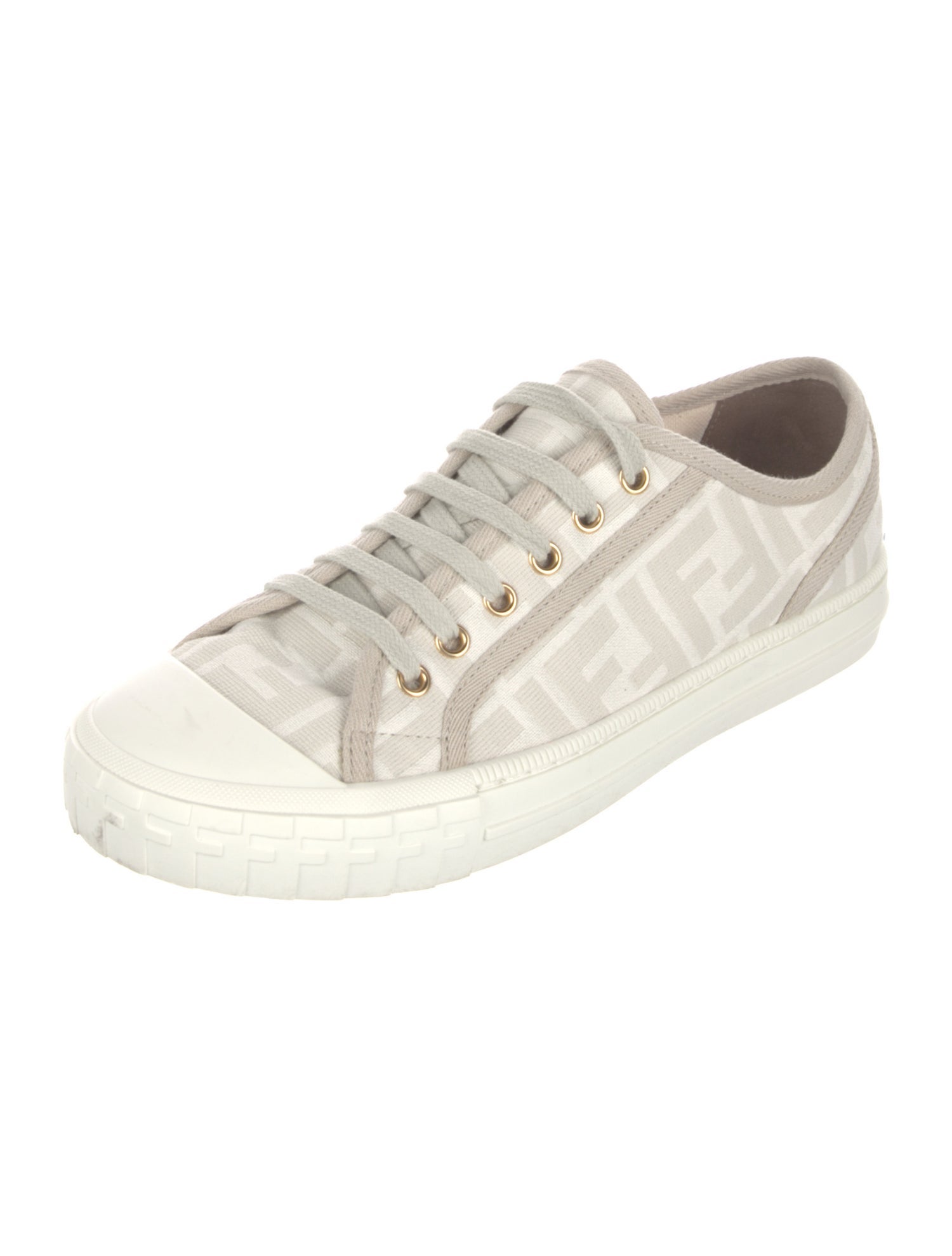 Fendi Zucca FF Logo Canvas Sneakers