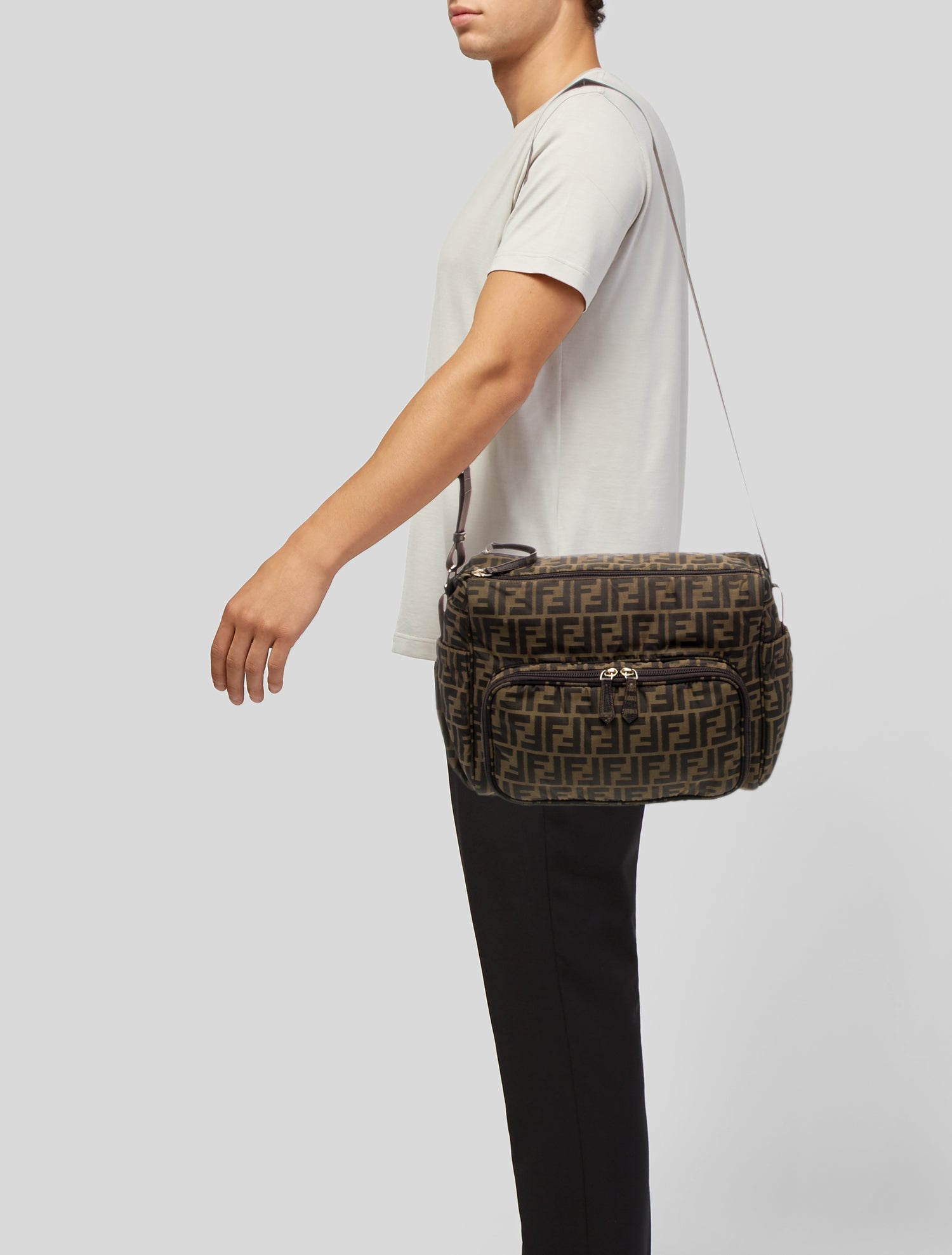 Fendi Zucca FF Messenger Bag