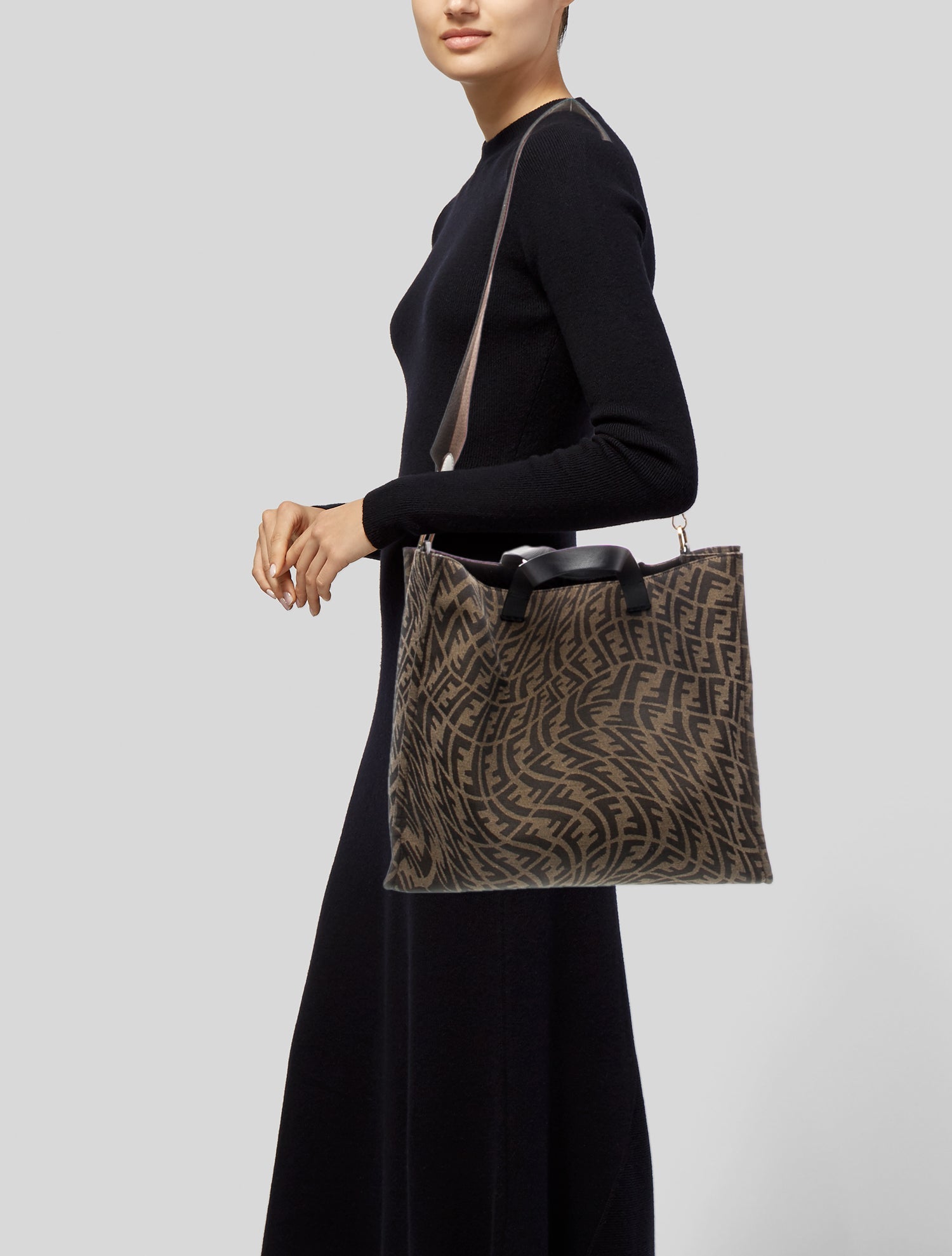 Fendi Zucca FF X Sarah Coleman Vertigo Shopper Tote