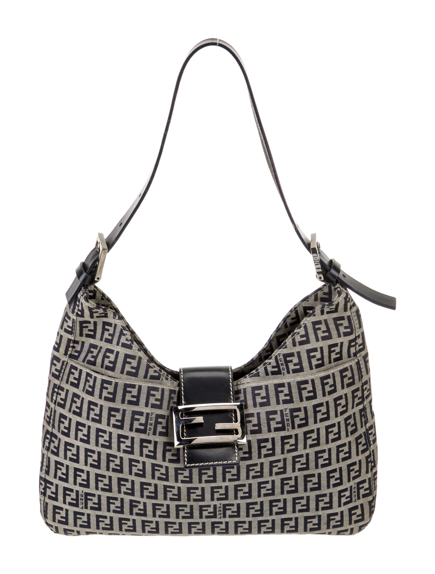 Fendi Zucchino FF Shoulder Bag