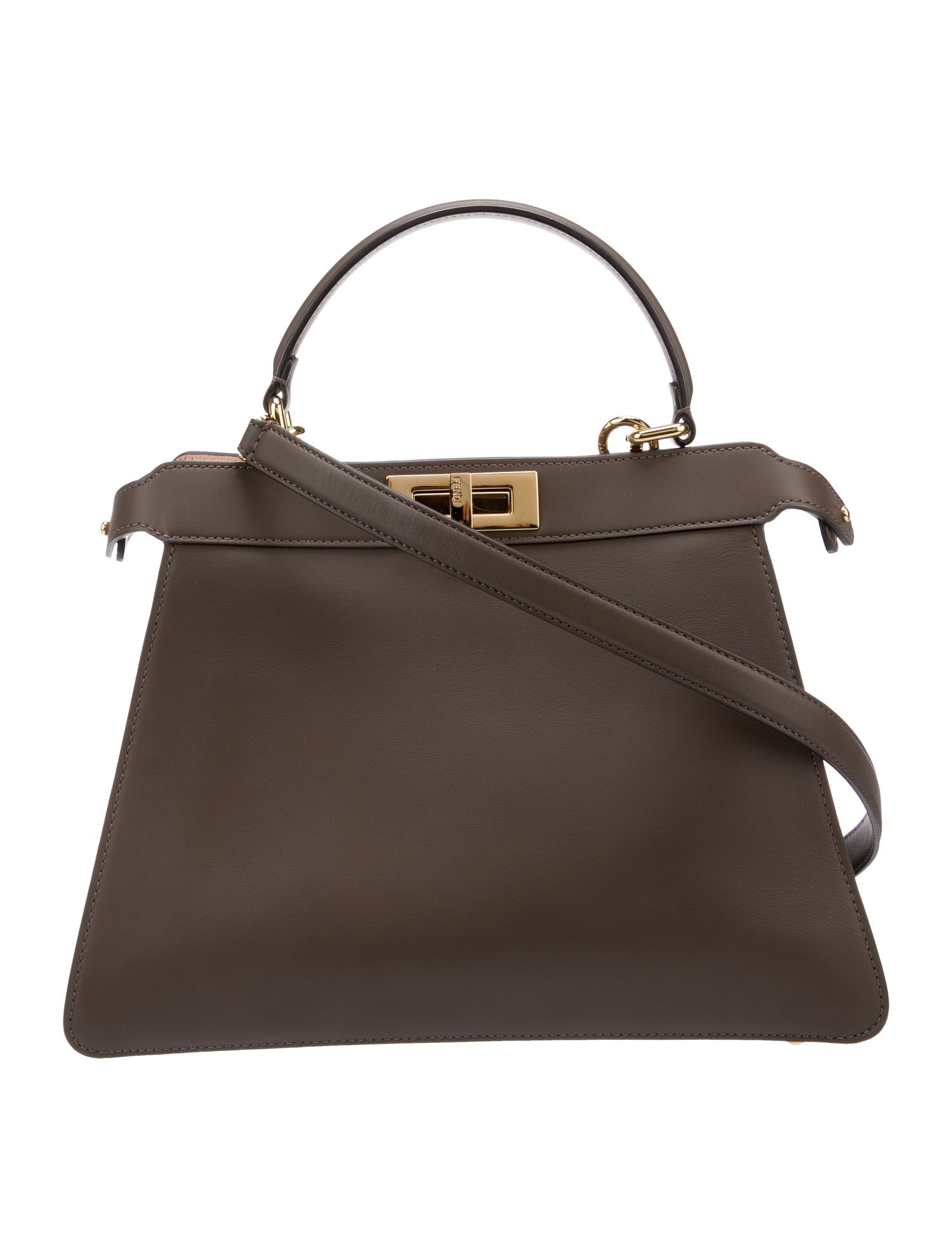 Fendi Leather Peekaboo Medium