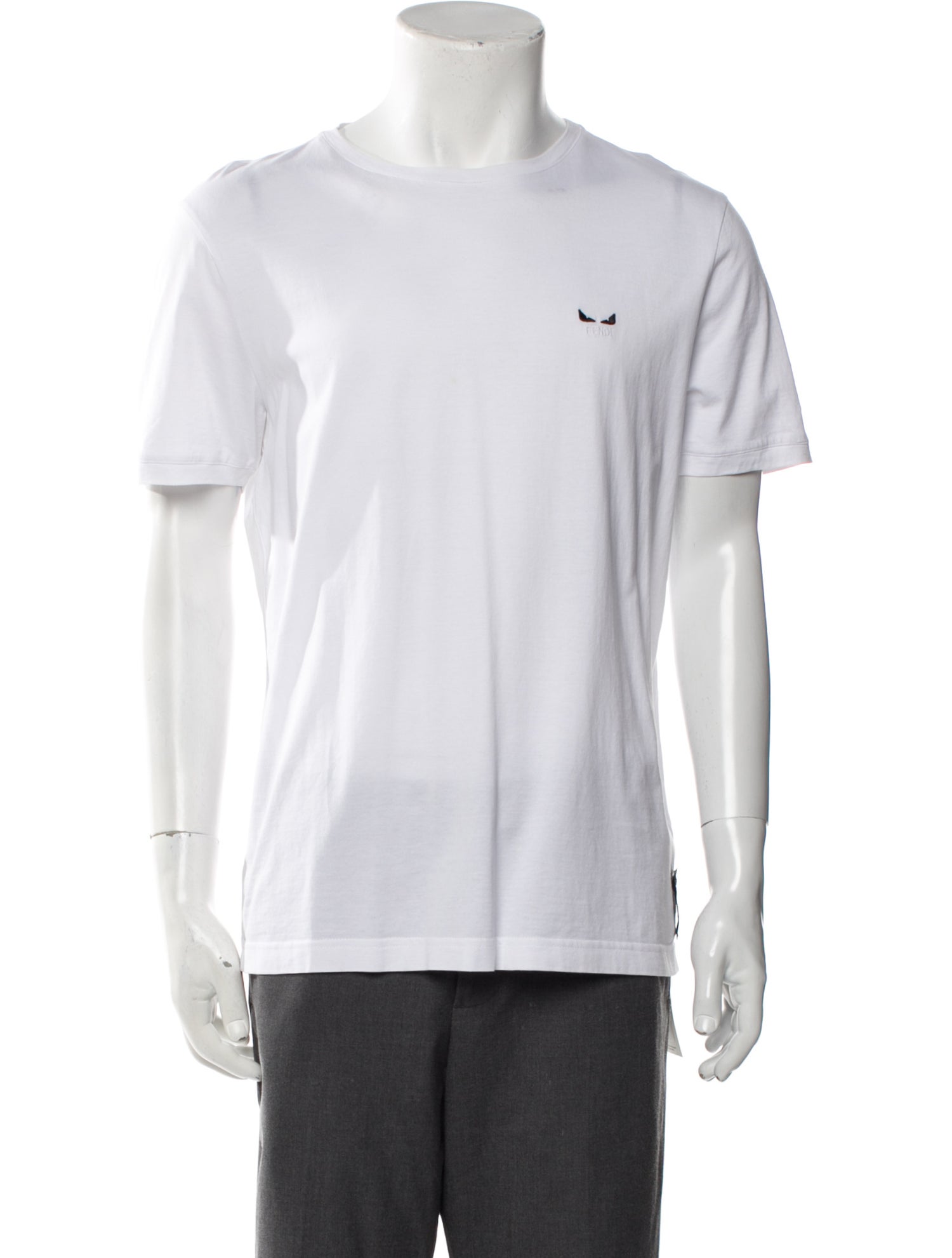 Fendi Monsters Motif Crew Neck T-Shirt