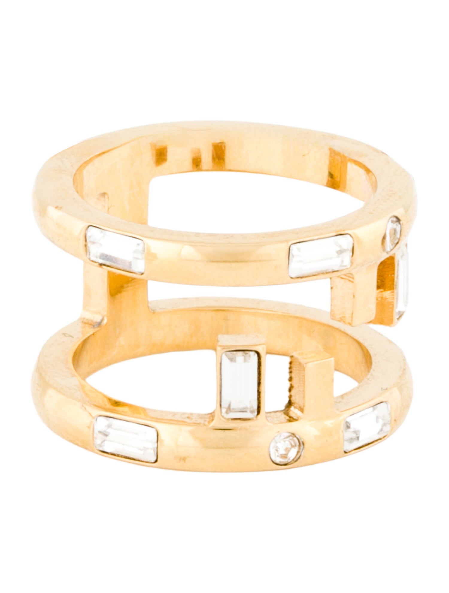 Fendi Crystal First Band Ring