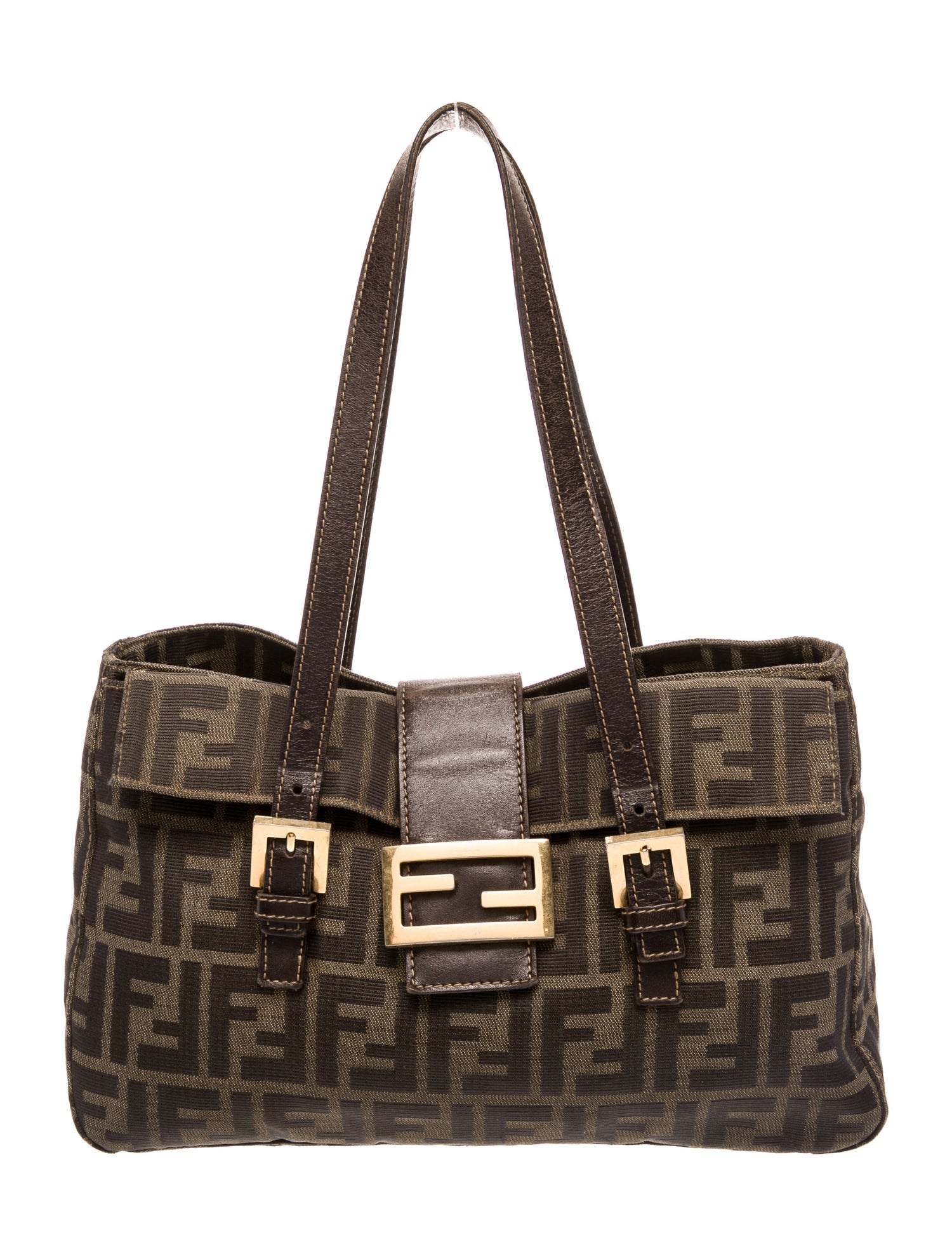 Fendi Zucca FF Top Handle Bag