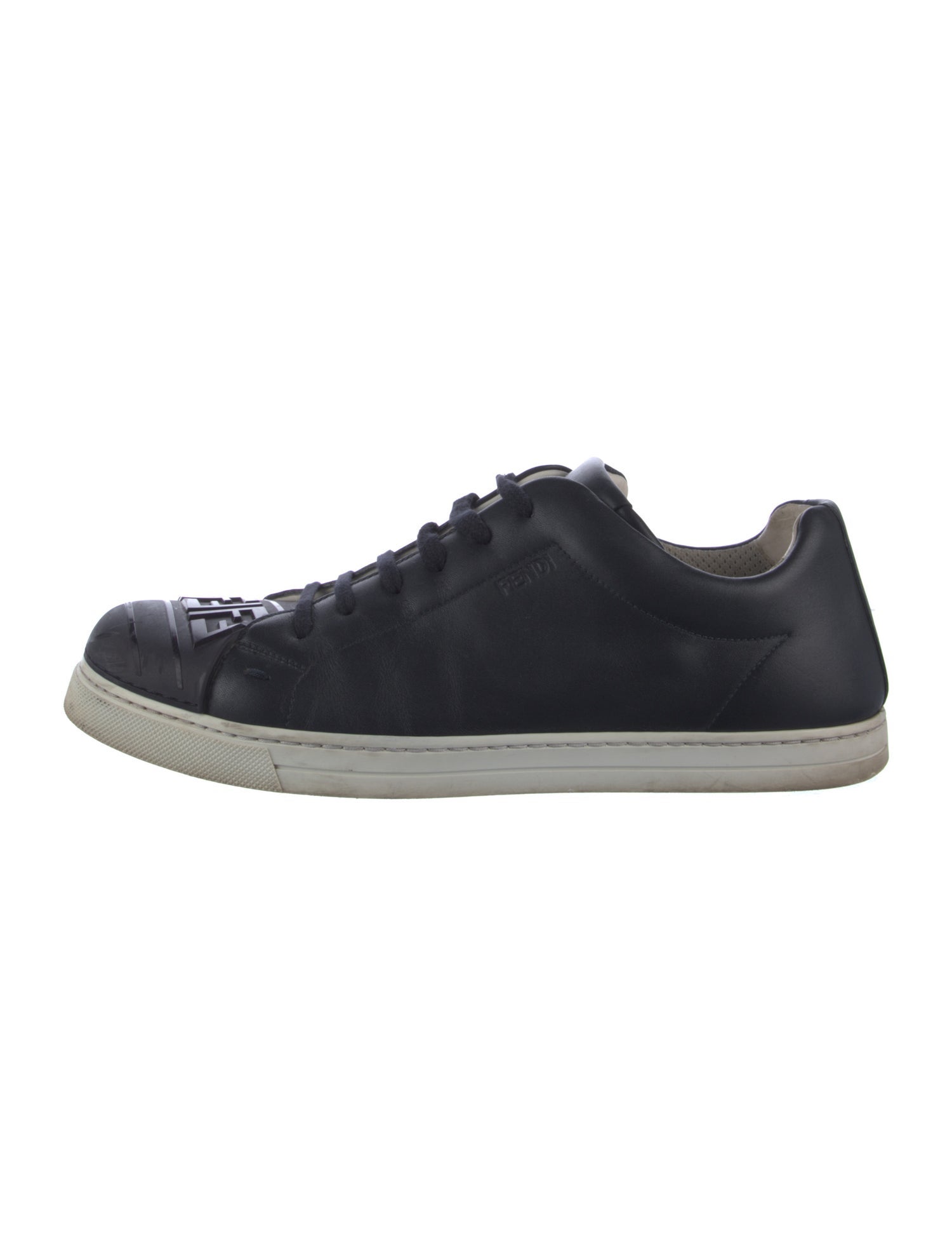 Fendi Zucca FF Logo Leather Sneakers