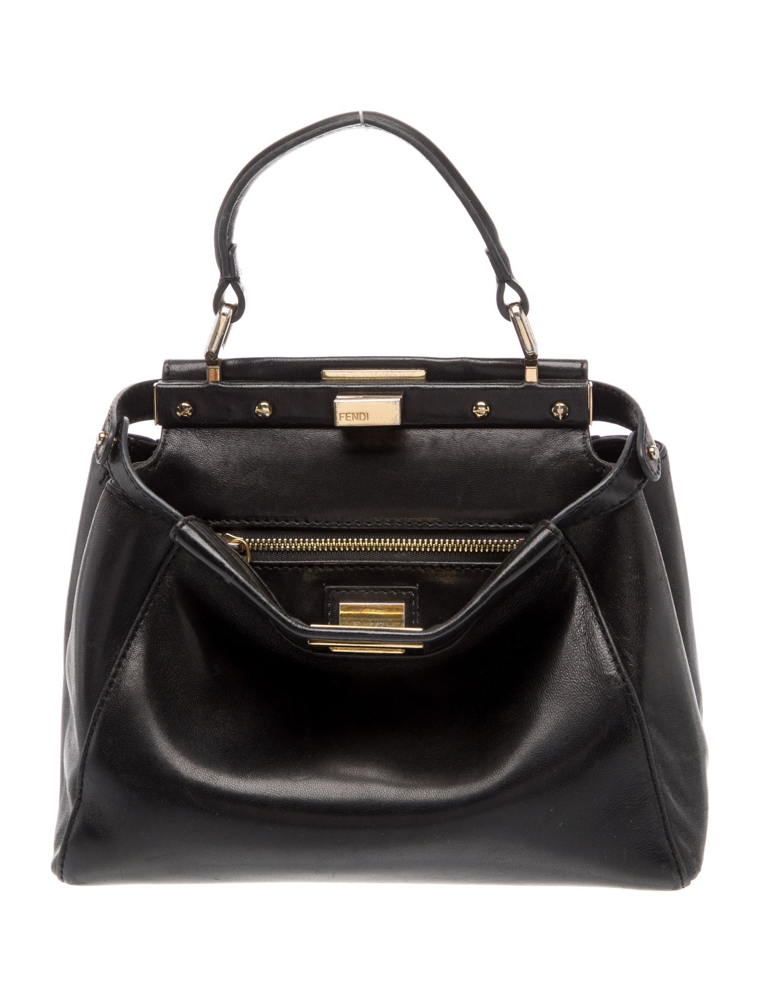 Christian Dior Heart Lock Handle Bag - Brown Handle Bags, Handbags