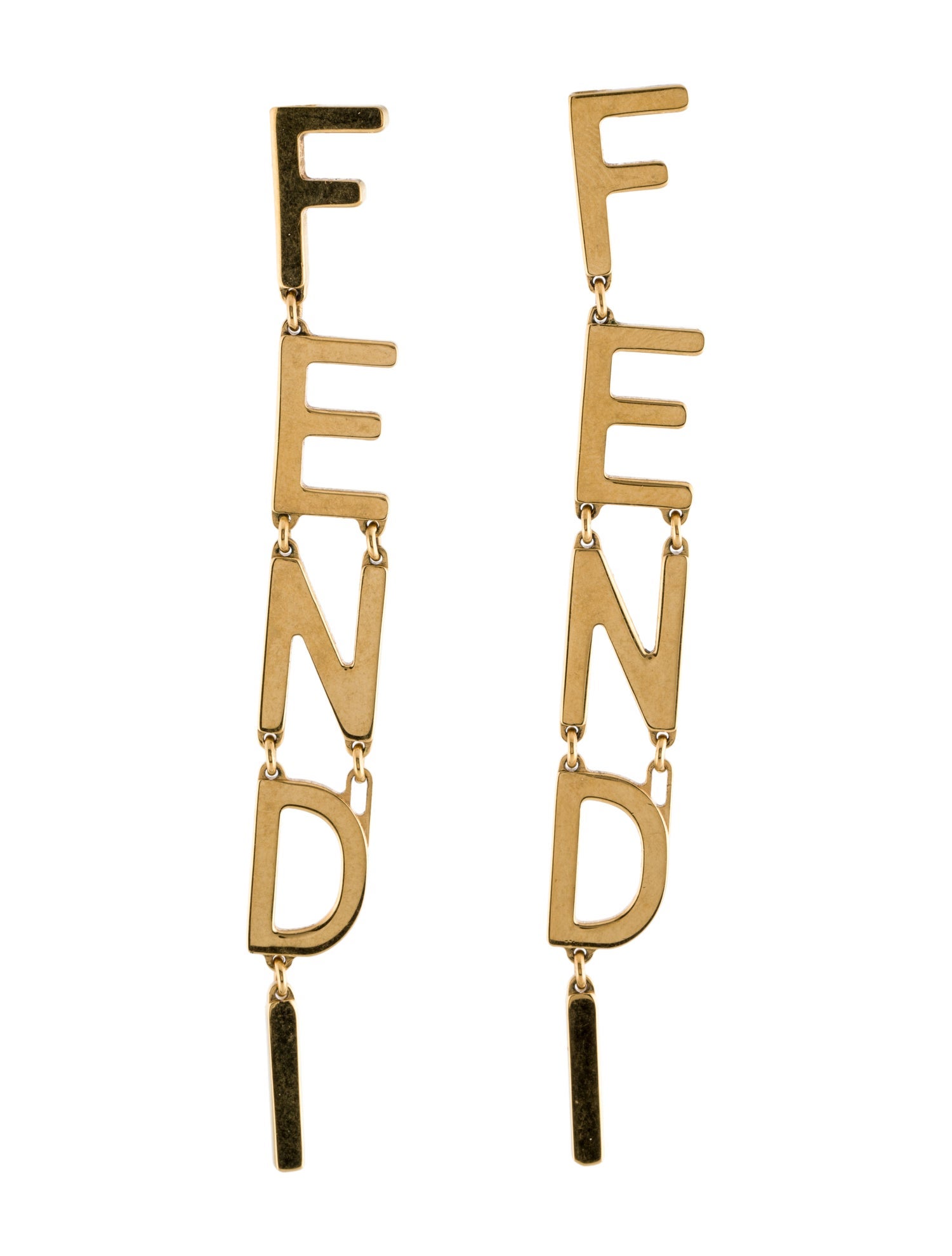 Fendi Fendigraphy Drop Earrings