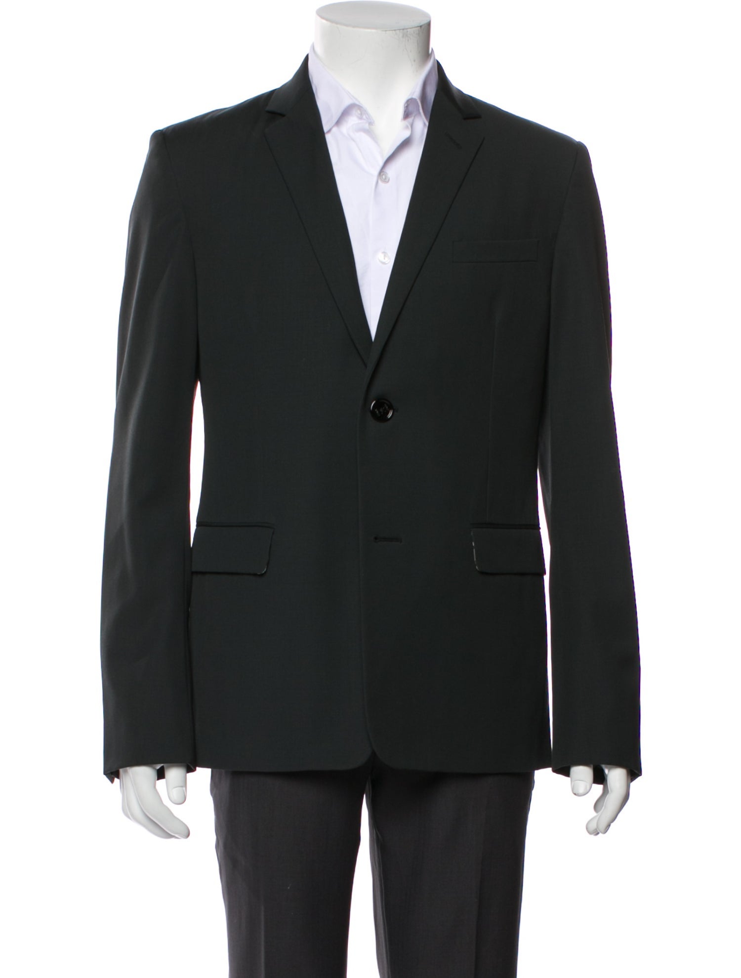 Fendi Solid Wool Blazer