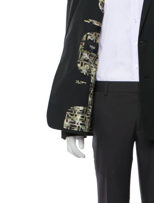Fendi Solid Wool Blazer