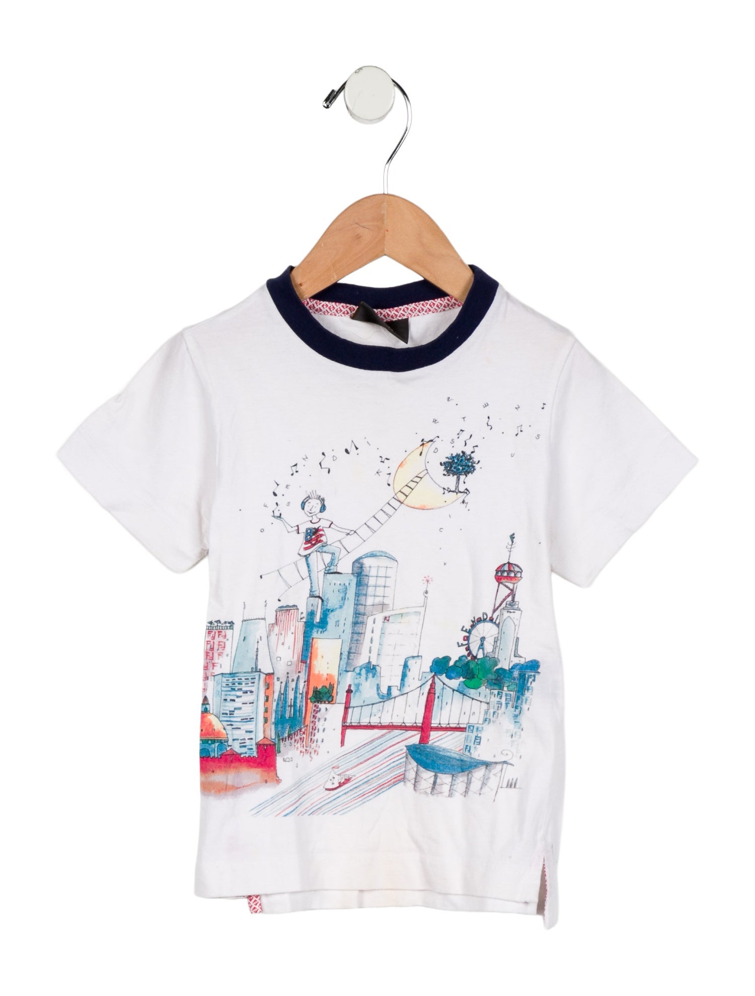 Fendi Girls' City Graphic T-Shirt