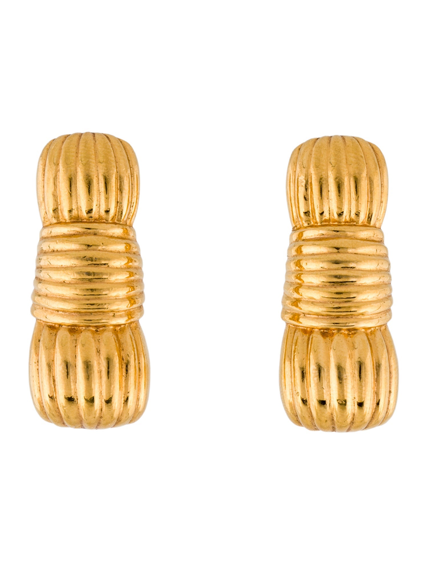 Fendi Textured Clip-On Earrings