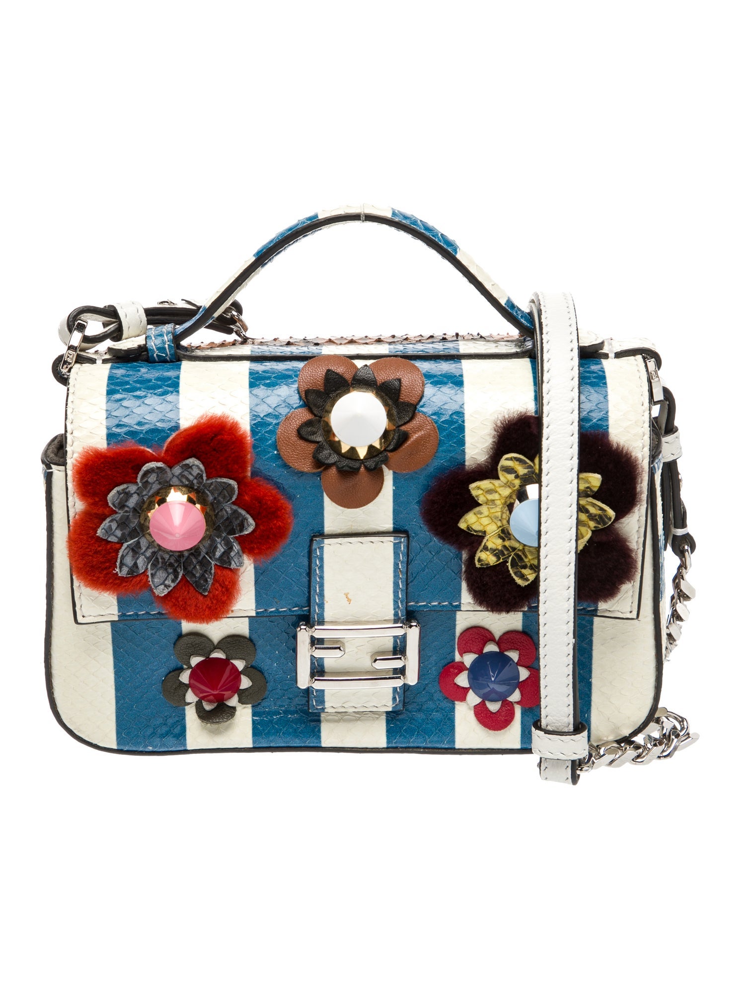 Fendi Snakeskin Baguette Micro