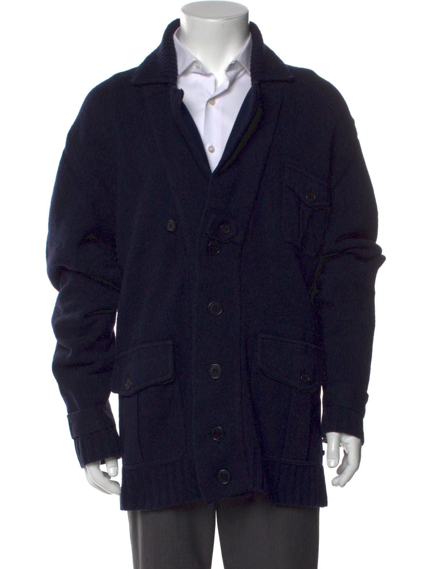 Fendi Zucca FF Logo Wool Cardigan