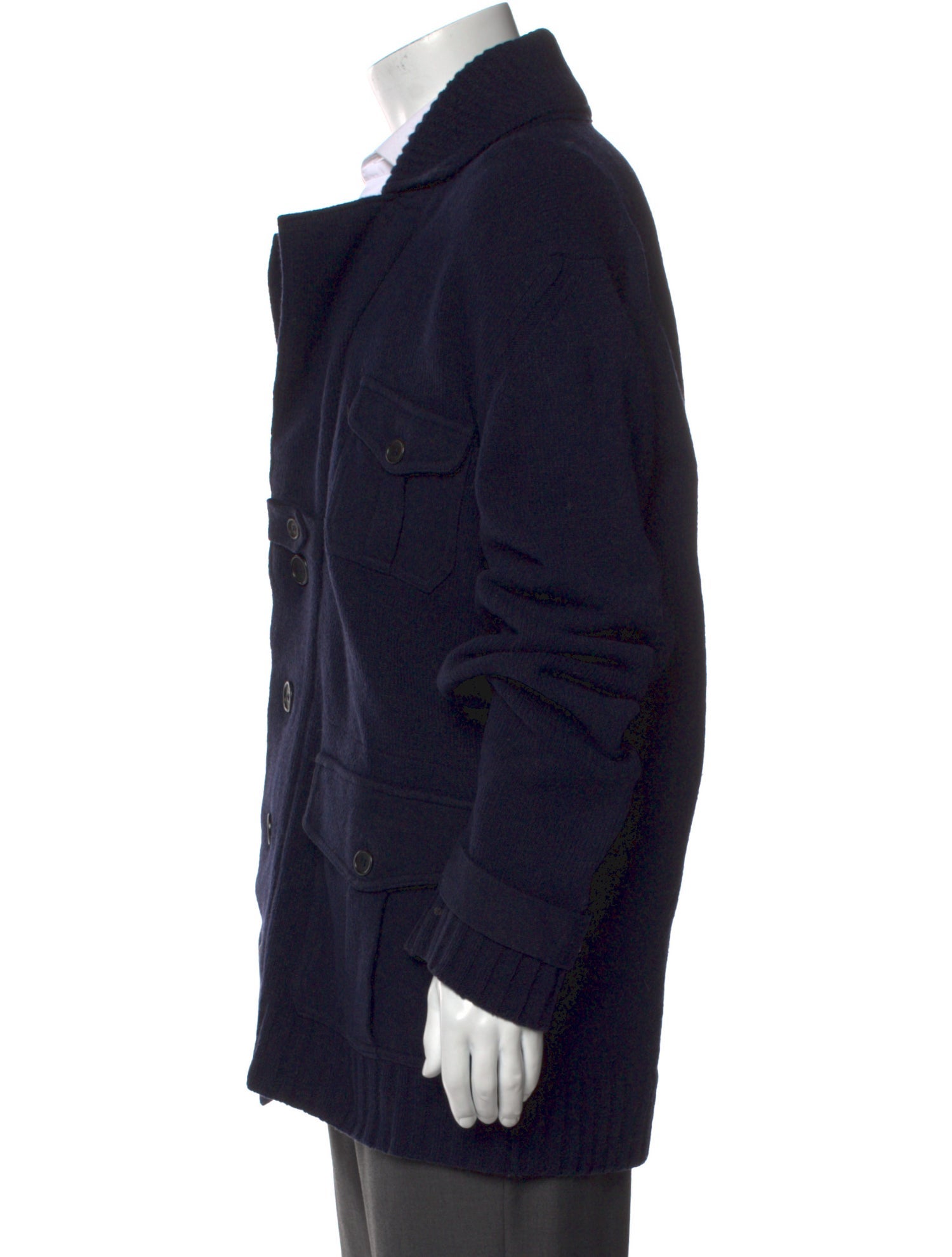 Fendi Zucca FF Logo Wool Cardigan