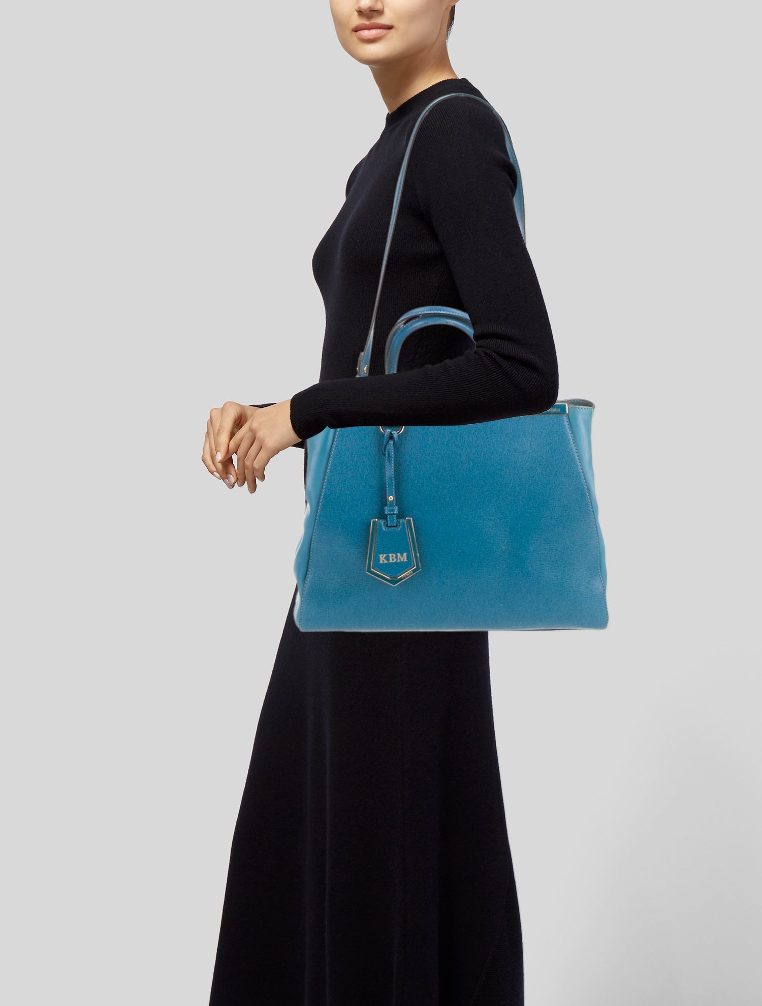 Fendi Saffiano Leather 2Jours Medium