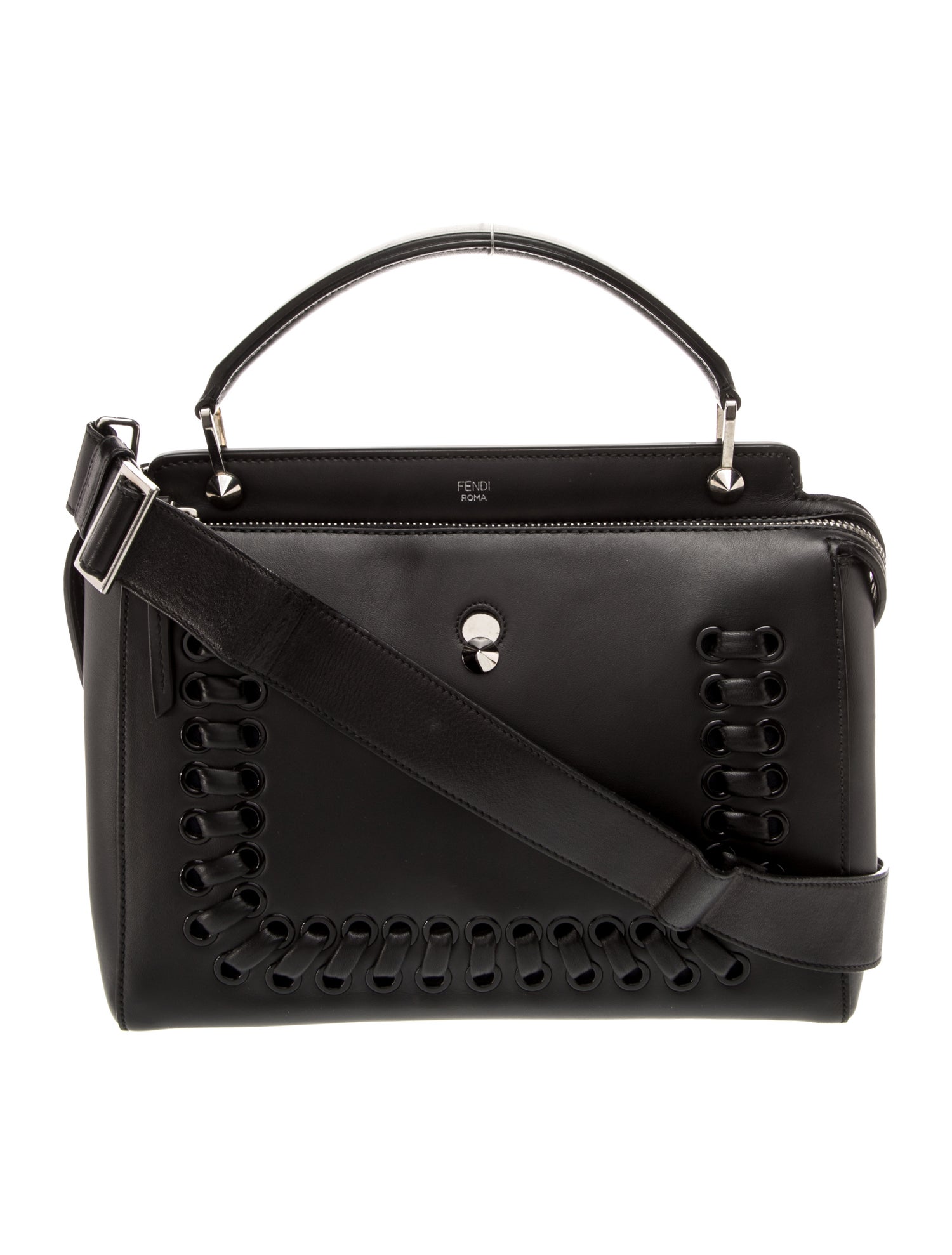 PRI品 Prada Cervo Animalier Handle Bag - Black Handle Bags, Handbags