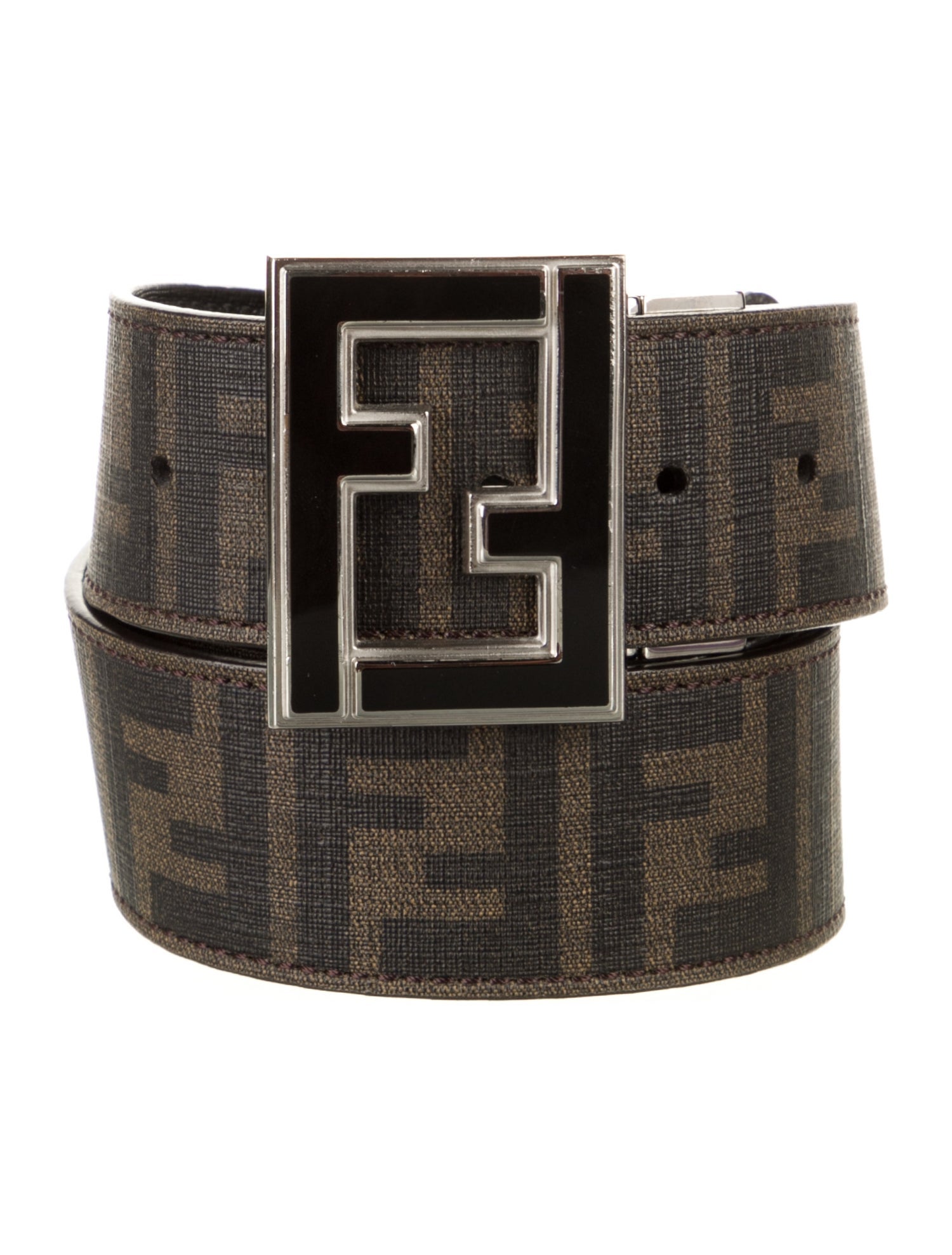 Fendi Zucca FF Logo Waist Belt