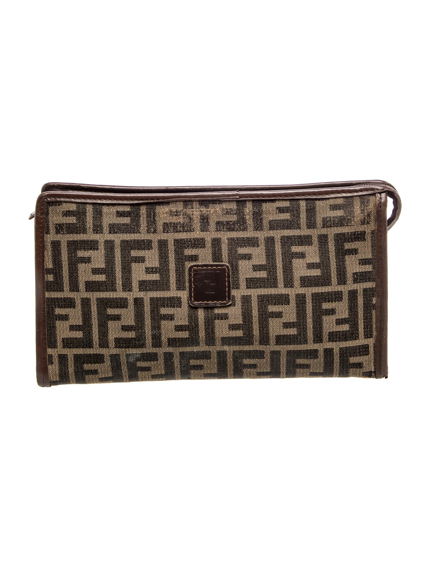Fendi Zucca FF Clutch Vintage