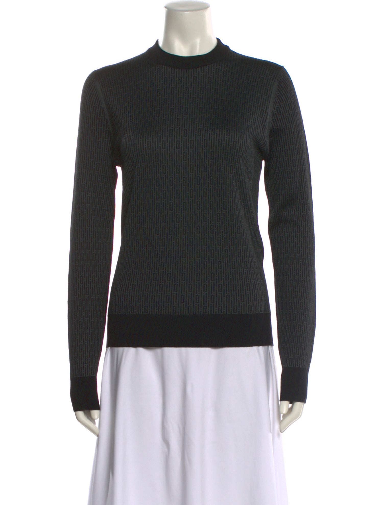 Fendi Virgin Wool Mock Neck Sweater w/ Tags
