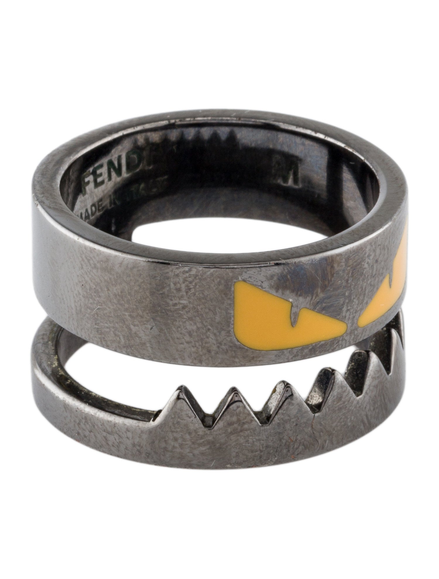 Fendi Enamel Bad Bugs Band Ring