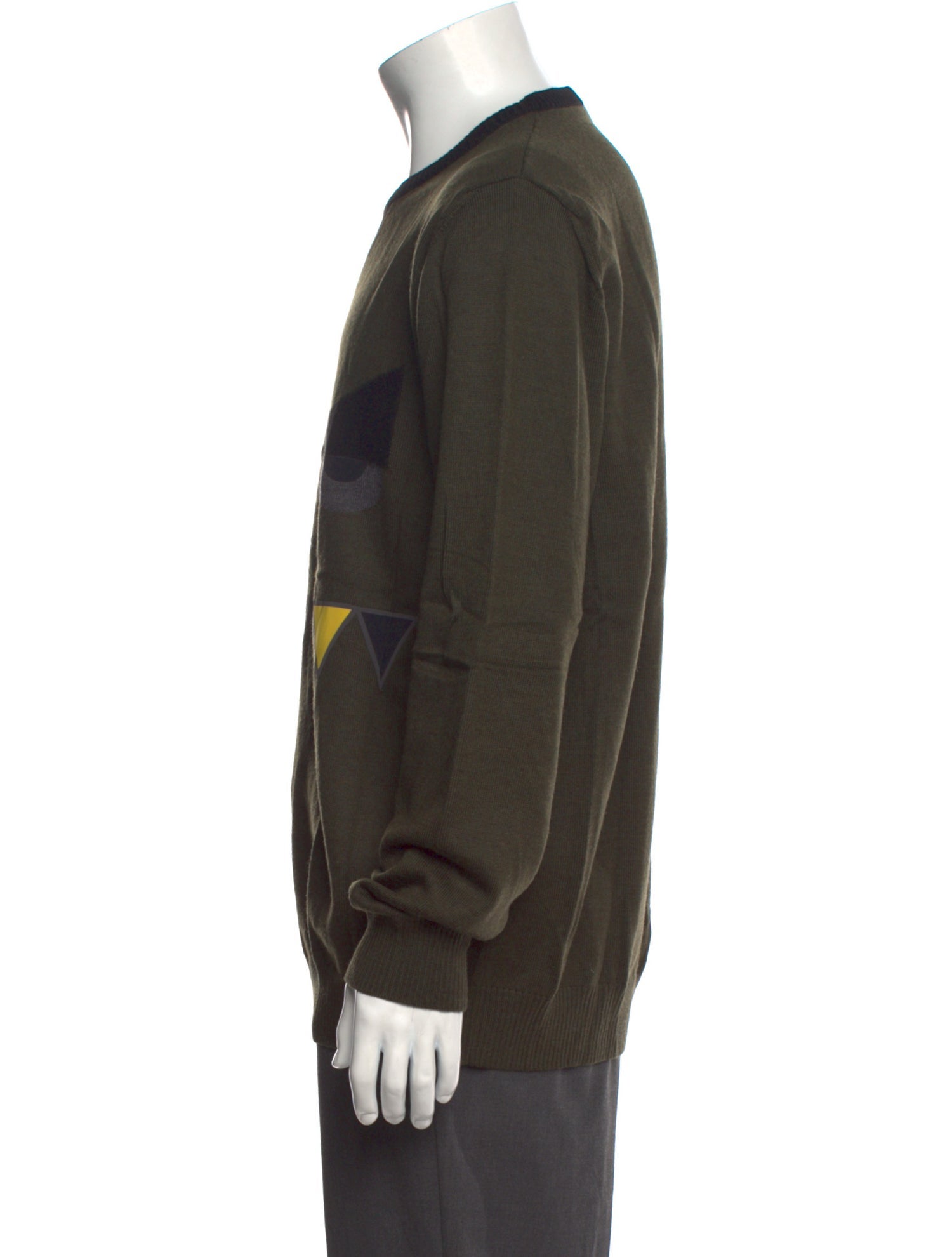 Fendi Monsters Motif Wool Pullover