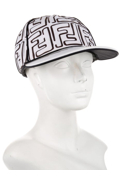 Fendi White pattern baseball cap