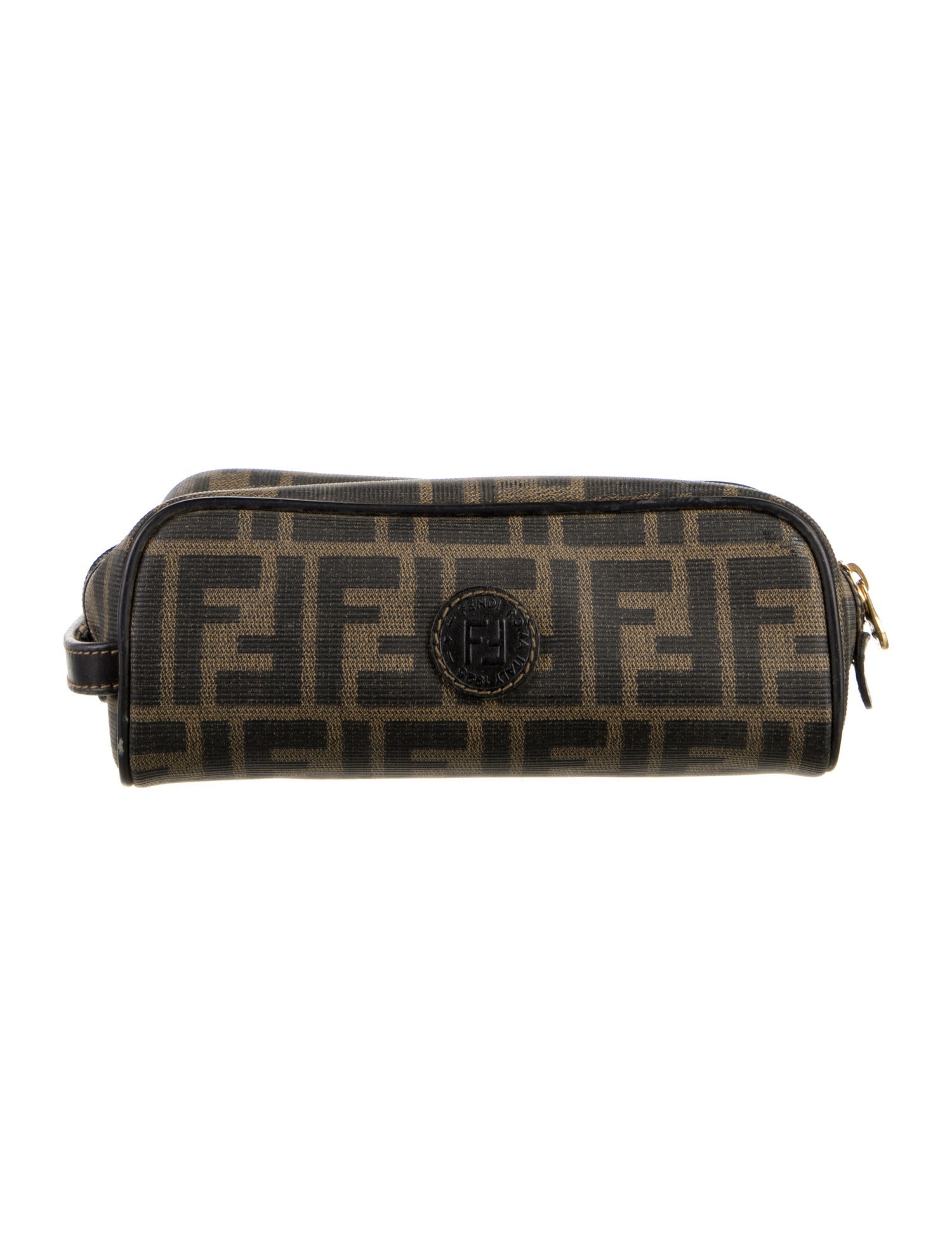 Fendi Fendi Coated Canvas Cosmetic Bag