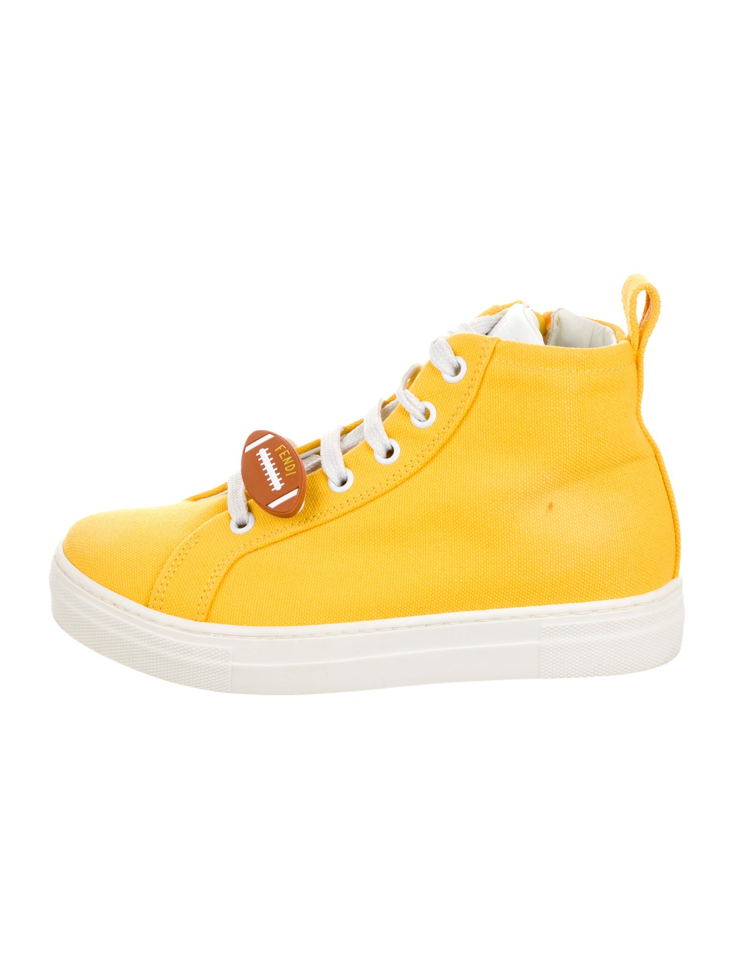 Fendi Boys' Football Embellished High Top Sneakers